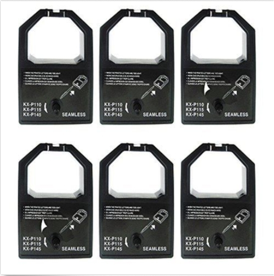 6 EA PANASONIC  KX-P110, KX-P112, KX-P1121 COMPATIBLE RIBBON KX-P115 (KX-P145)