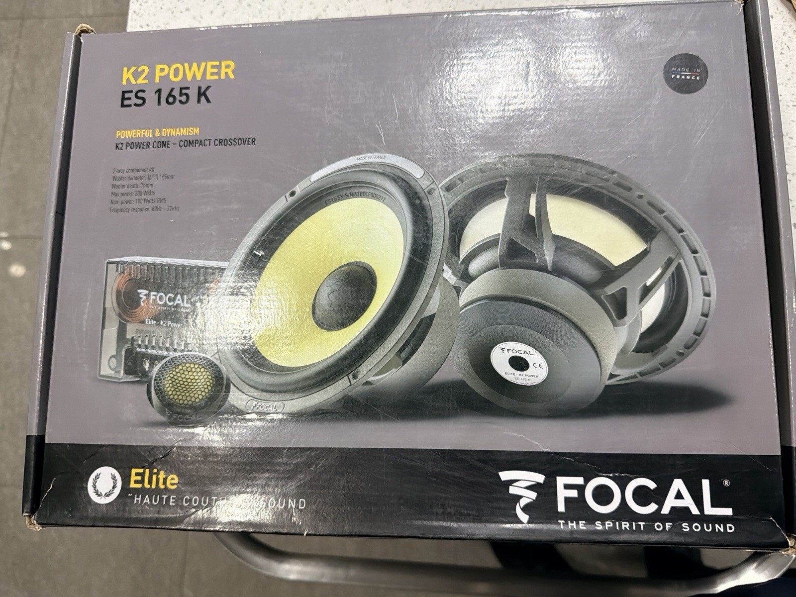 Focal ES 165 K K2 Power 6.5in Component Speaker System 120W RMS