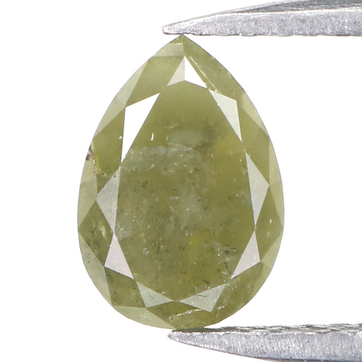 0.91 CT Natural Loose Pear Shape Diamond 7.65 MM Green Color Pear Diamond LQ9937