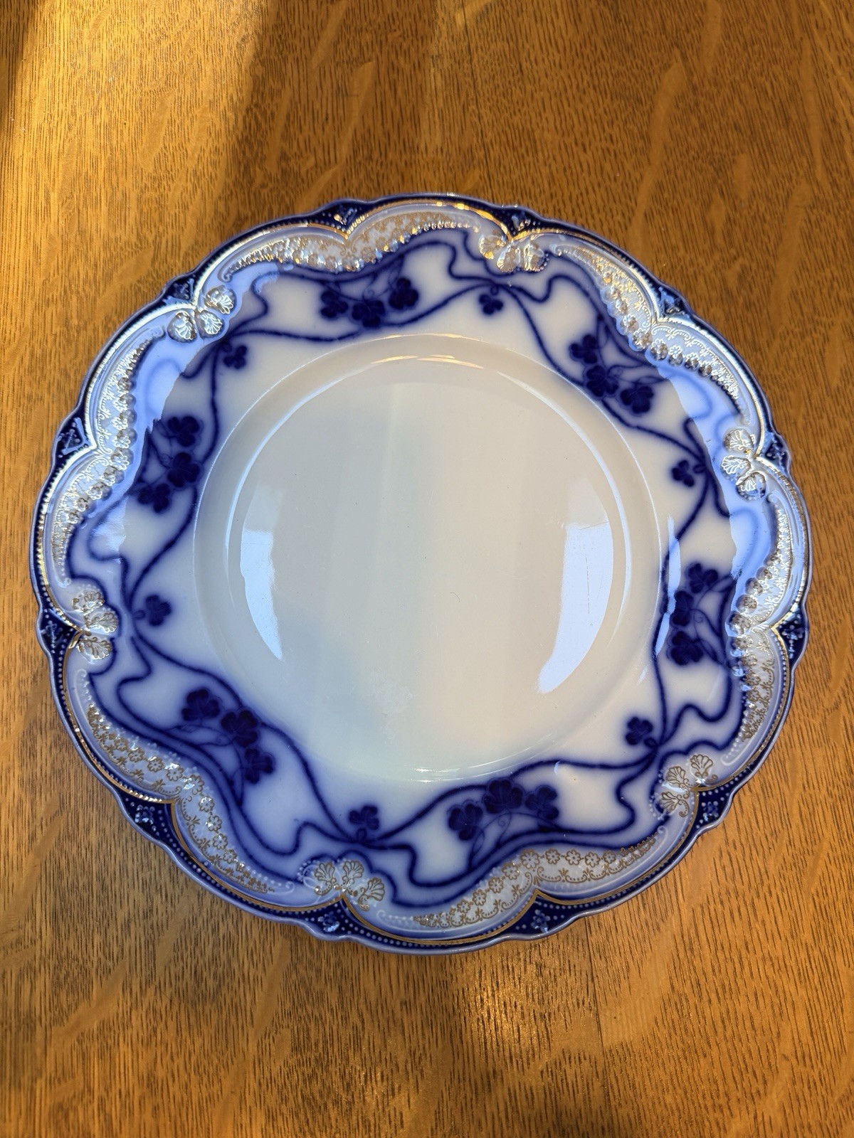 Antique Wood & Son Flow Blue Paris Dinner Plate 10” England Excellent Antique Wood & Son Flow Blue Paris Dinner Plate 10” England Excellent