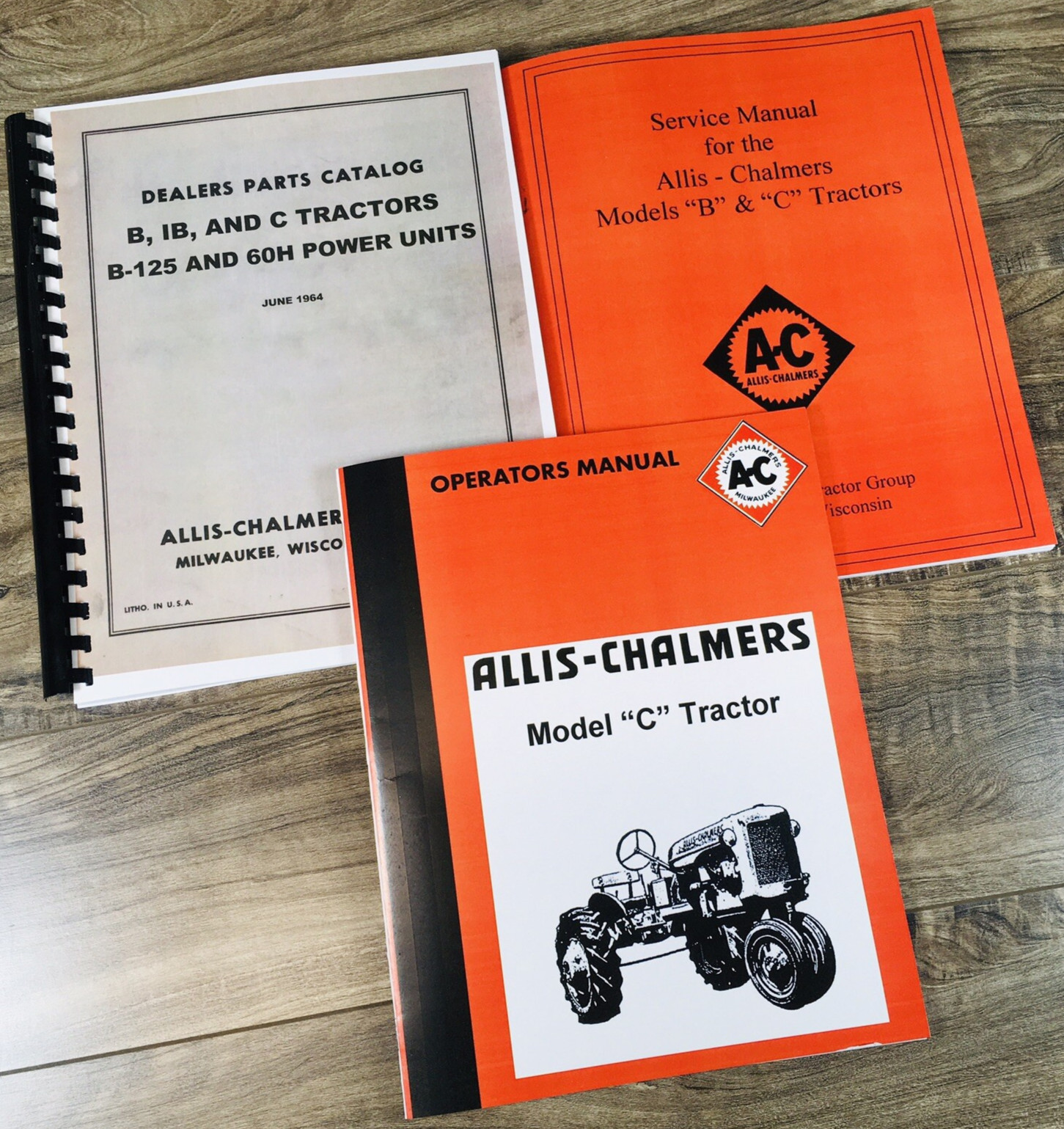 Allis Chalmers Model C Tractor Service Manual Parts Operators Owners Repair Shop