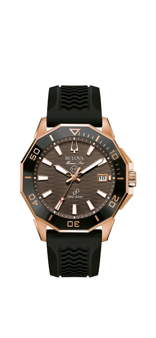 Bulova Men's Series C Calendar Quartz Black Polyurethane Watch 43 MM 98B421