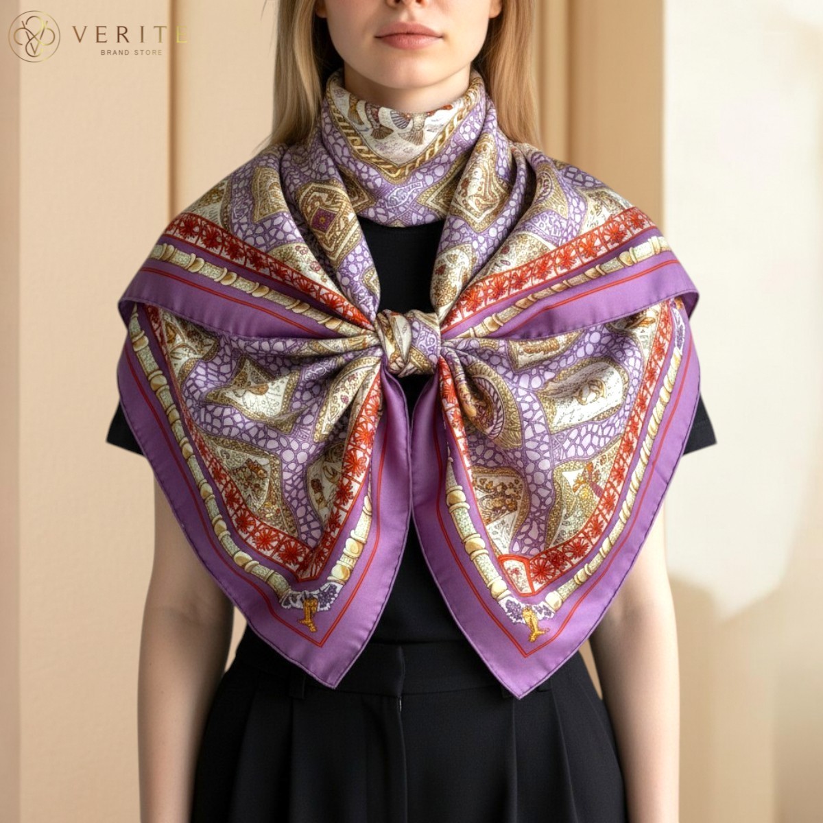 RARE VINTAGE HERMES Silk Scarf \