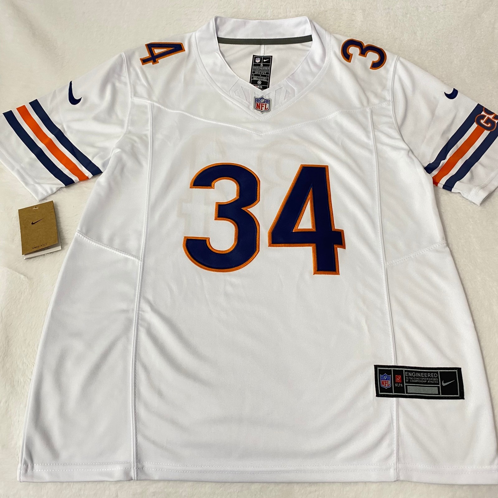 Walter Payton #34 White Men's Stitched Jersey – Brand New