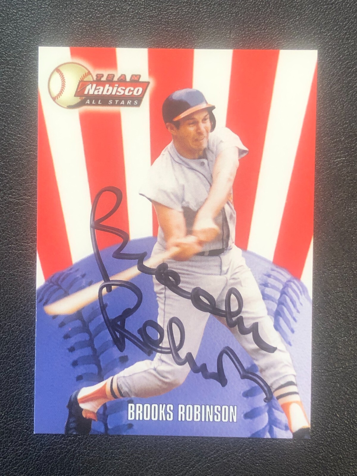 Brooks Robinson Team Nabisco All-Stars 2000 Autograph Signed Baseball Card