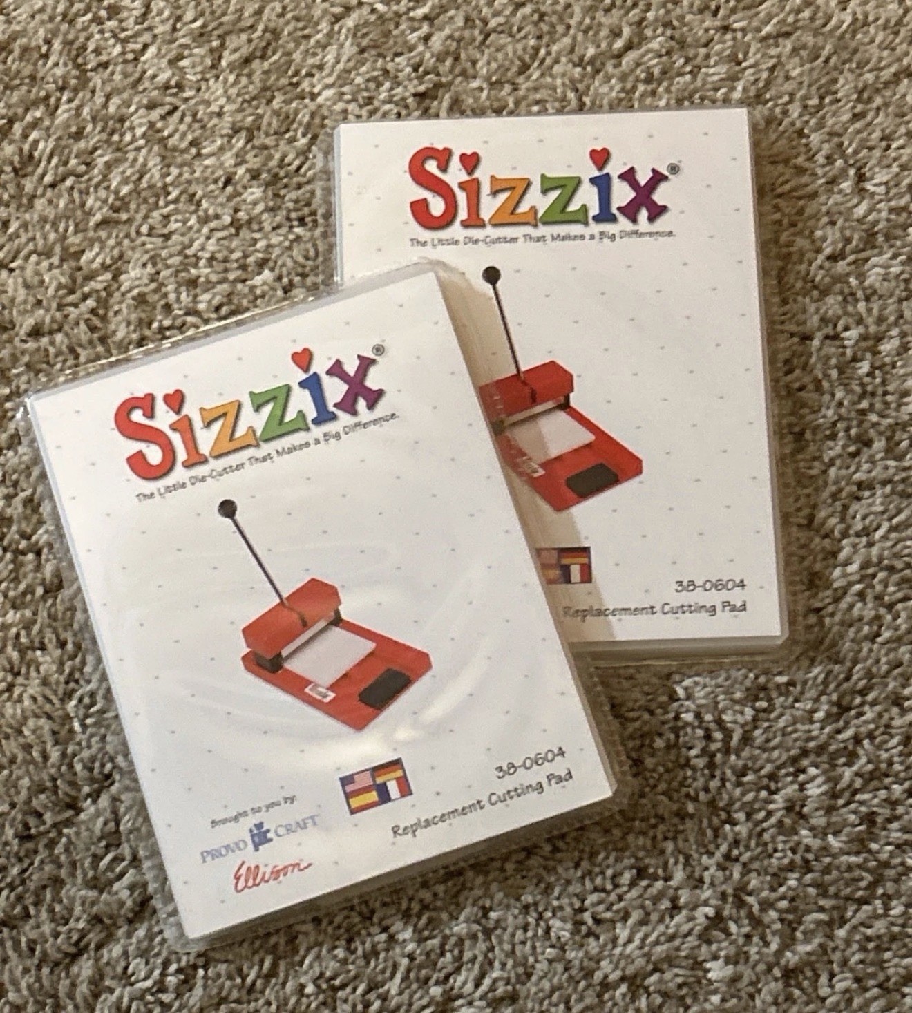 Sizzix Replacement Die Cutting Pads Lot of 2 Brand New 38-0604 Sizzix Replacement Die Cutting Pads Lot of 2 Brand New 38-0604