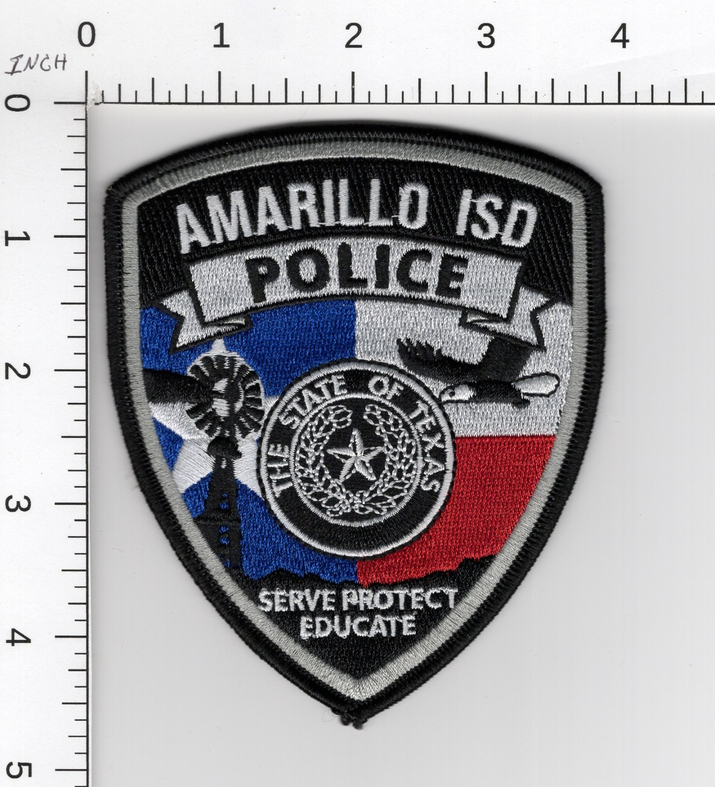 AMARILLO ISD ( INDEPENDENT SCHOOL DISTRICT ) TEXAS ^^^ POLICE COLLECTIBLE PATCH