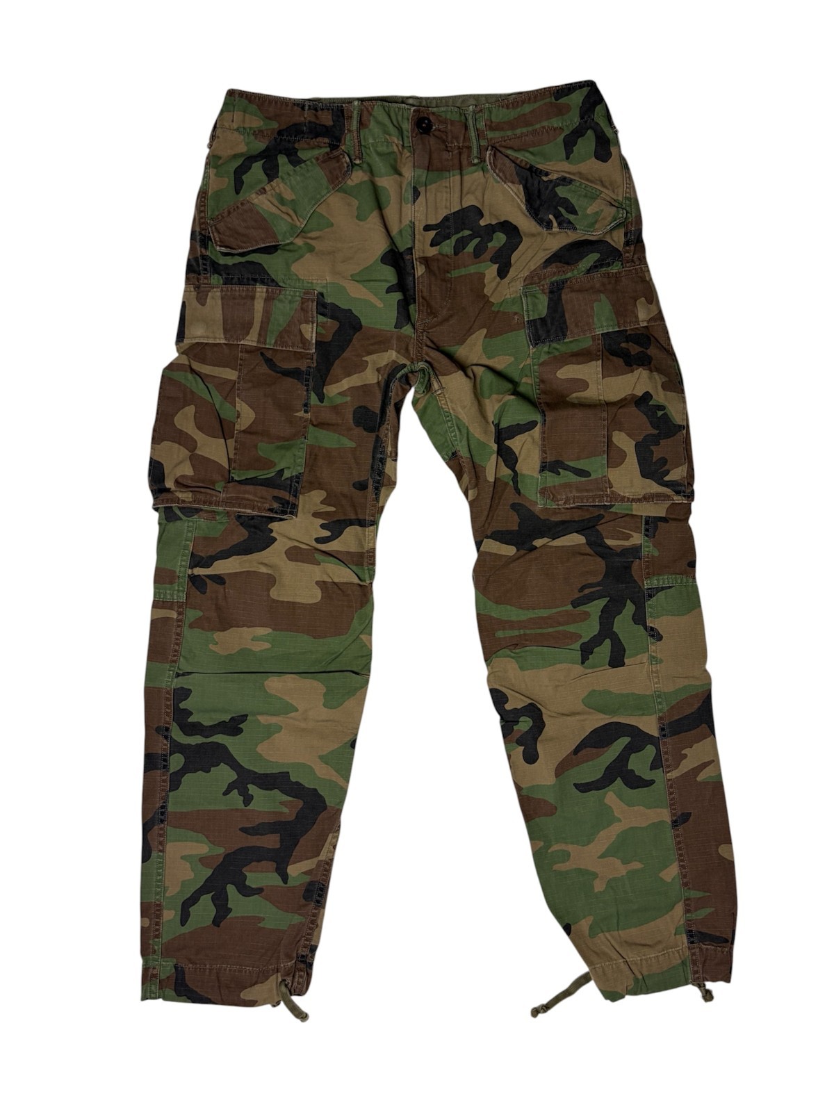 RRL Double RL Regiment Camo Ripstop Woodland Camo Cargo Pant 32x32 (*30) - READ