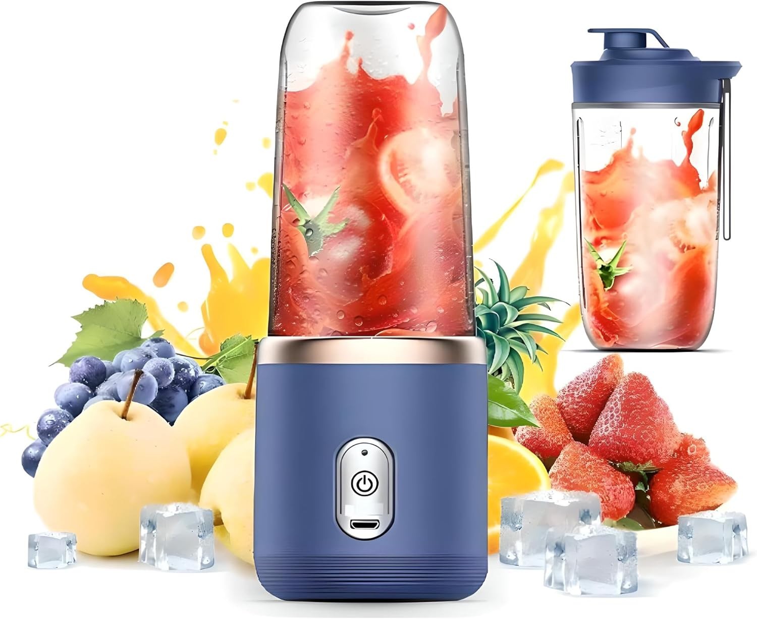 Personal Blender for Shakes and Smoothies Portable Fruit Juicer USB Rechargeable