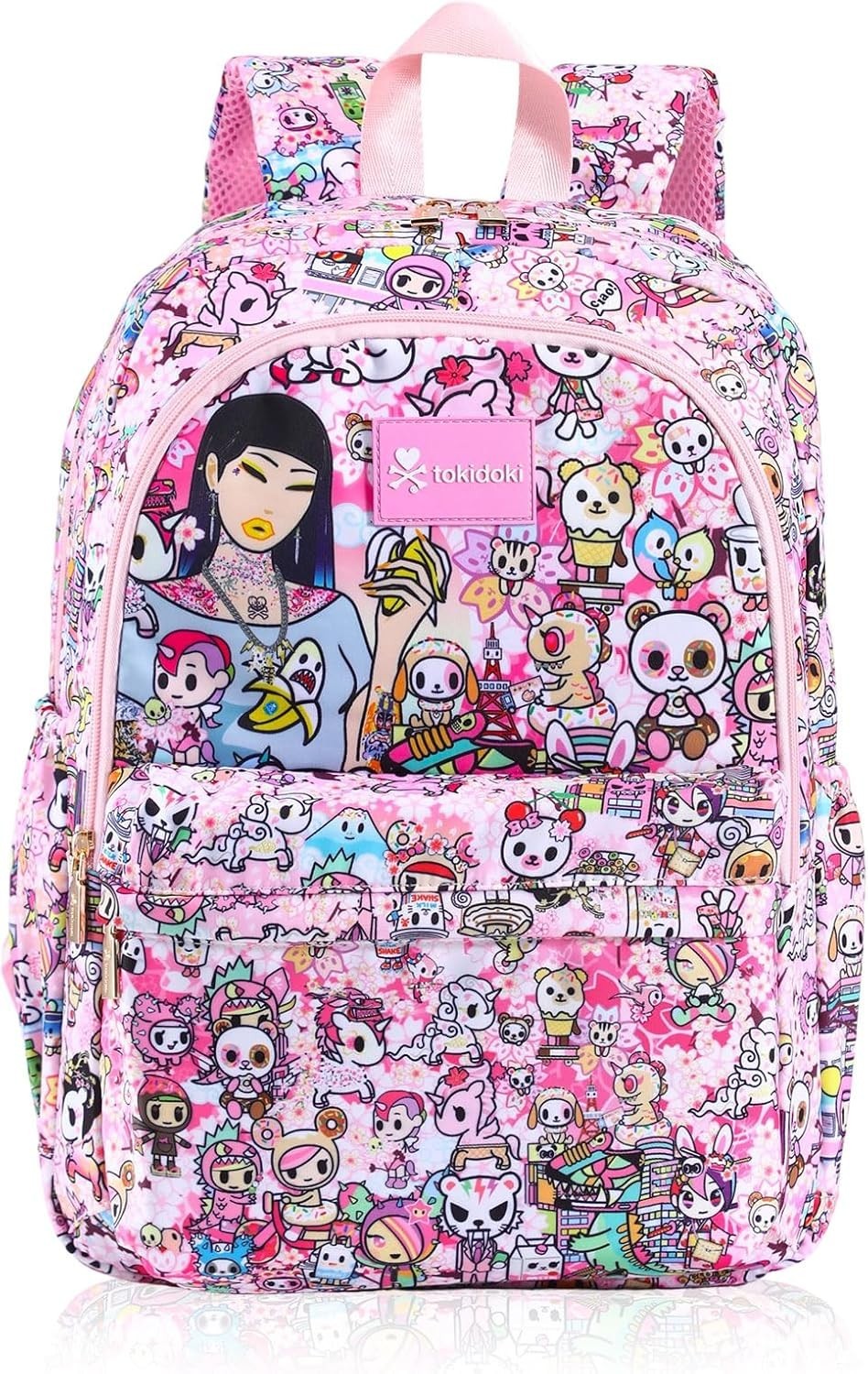 Tokidoki Unicorno Backpack Laptop Backpack for Women, Cartoon Pink Backpack L...