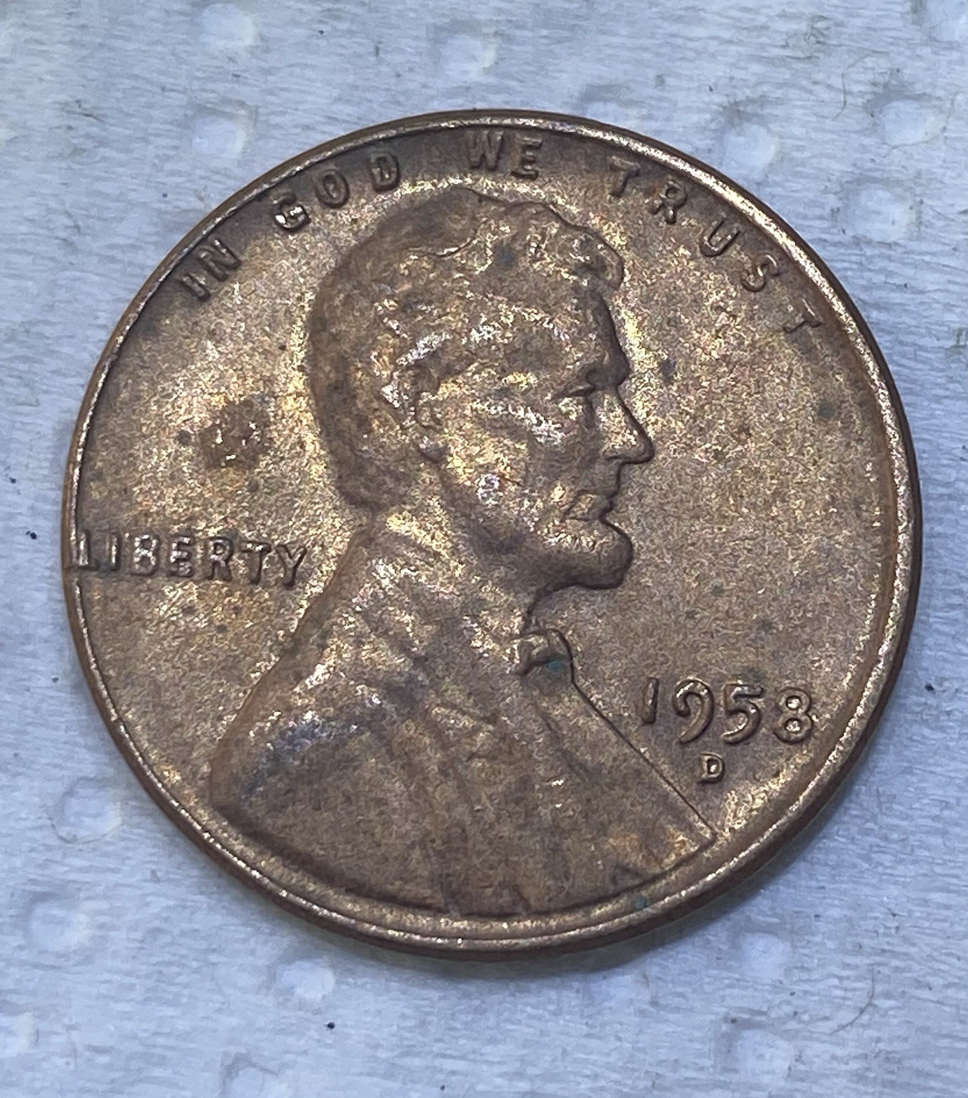 Lincoln Wheat Cent 1958 D Denver Business Strike Small Cent Copper BN Lincoln Wheat Cent 1958 D Denver Business Strike Small Cent Copper BN