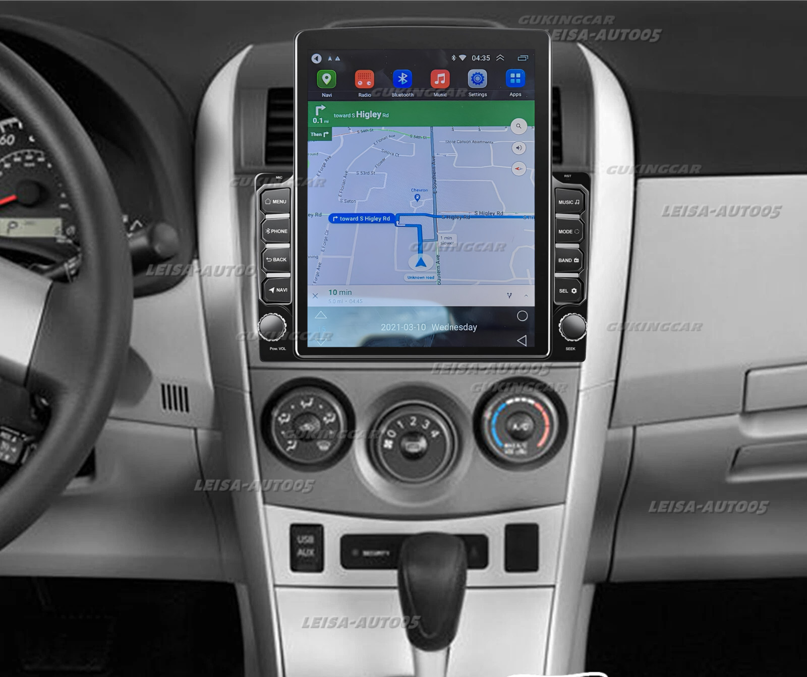 9.7\'\' Android Radio de coche estéreo Carplay 2+64G para 2009-2013 Toyota Corolla