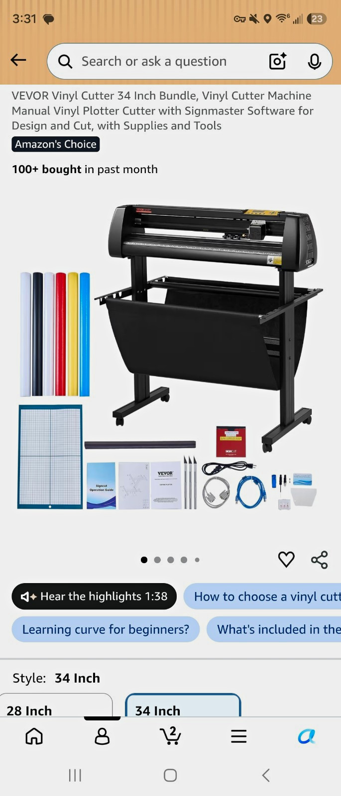 VEVOR 34 Inch Manual Vinyl Cutter Plotter Cutter Machine, Metal Cutting Type VEVOR 34 Inch Manual Vinyl Cutter Plotter Cutter Machine, Metal Cutting Type