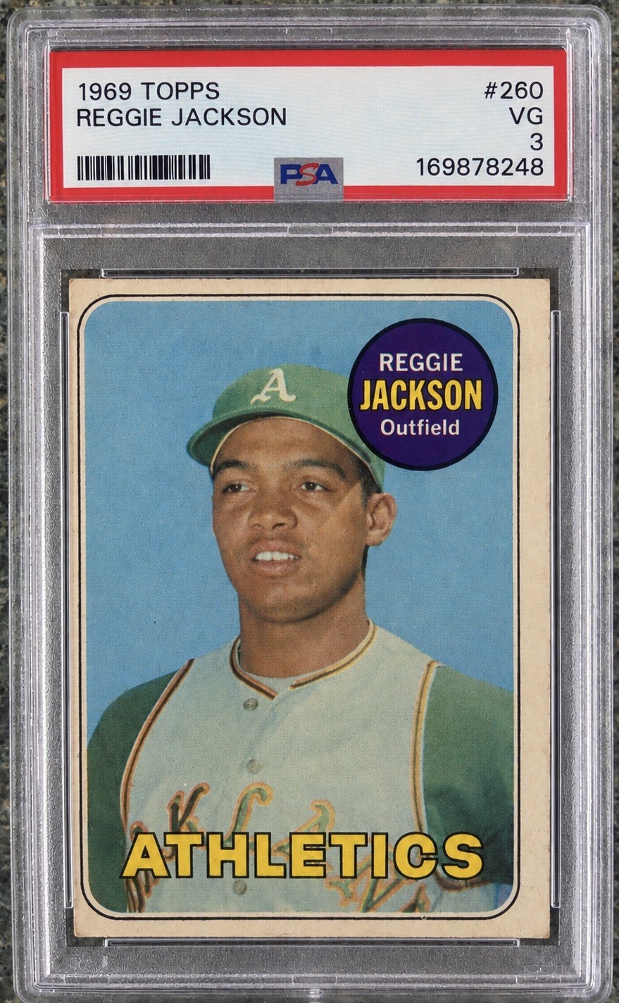 1969 Topps Set #260 Reggie Jackson PSA 3 VG 