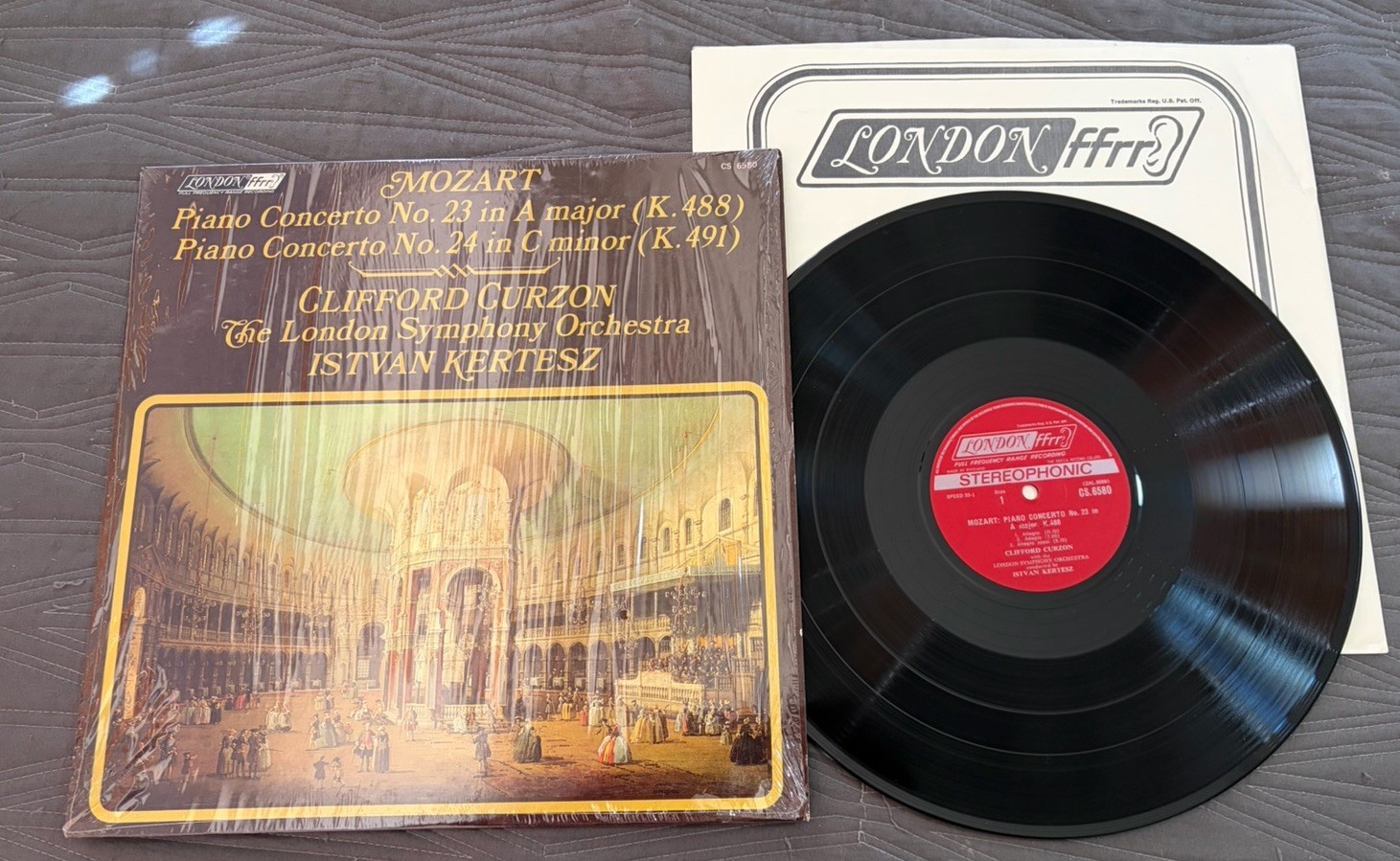Mozart Lp-Piano Concerto No.23/No.24/ Curzon/KerteszLondon CS 6580/1968NM/NM