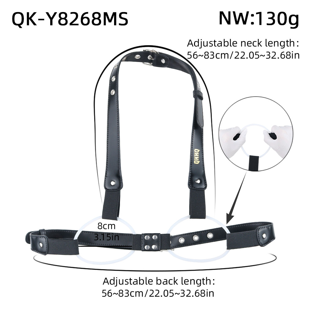 Bust Restraint Women Leather Lingerie For Breast Restraint BDSM Bondage PU Belt