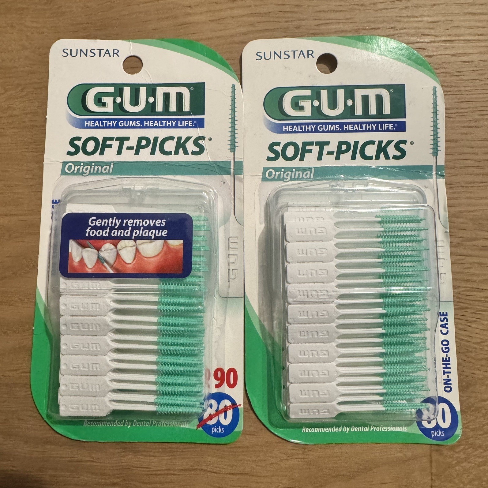 (Pack of 2) GUM Soft-Picks Original, Dentist Recommended Dental Picks, 170 Picks