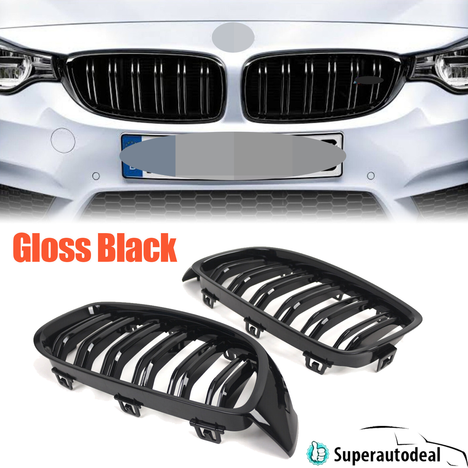 For 2014-2020 BMW 4-Series F32 F33 F36 435i 428i Coupe 2-Door Front Kidney Grill