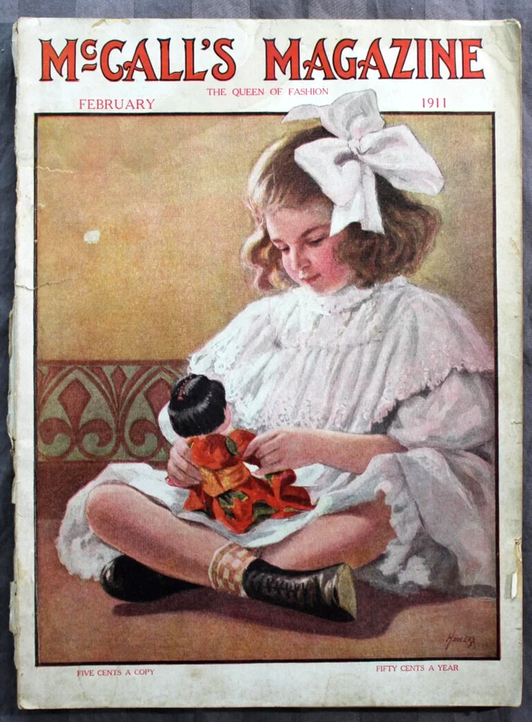 McCall\'s Magazine February 1911 Edwardian Fashion Illustrations Complete 100 Pg