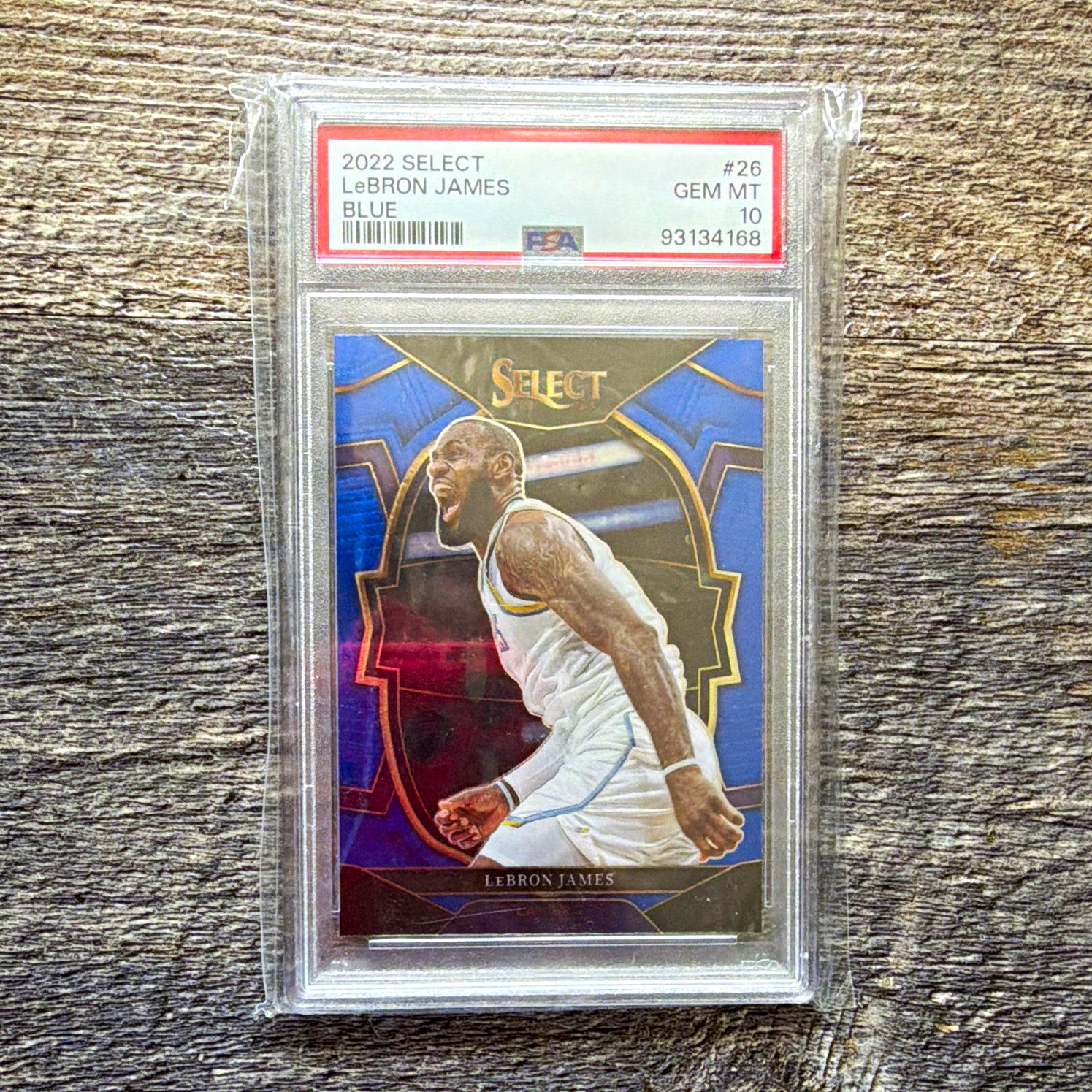 2022-23 Panini Select Concourse LeBron James Lakers Blue #26 PSA 10 2022-23 Panini Select Concourse LeBron James Lakers Blue #26 PSA 10
