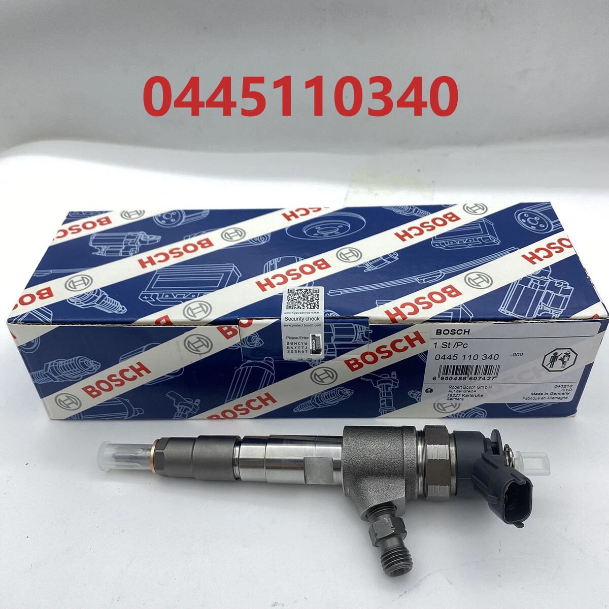 1x 0445110340 BOSCH Fuel Injector For Peugeot Partner Citroen Fiat 1.6 TDCI HDI