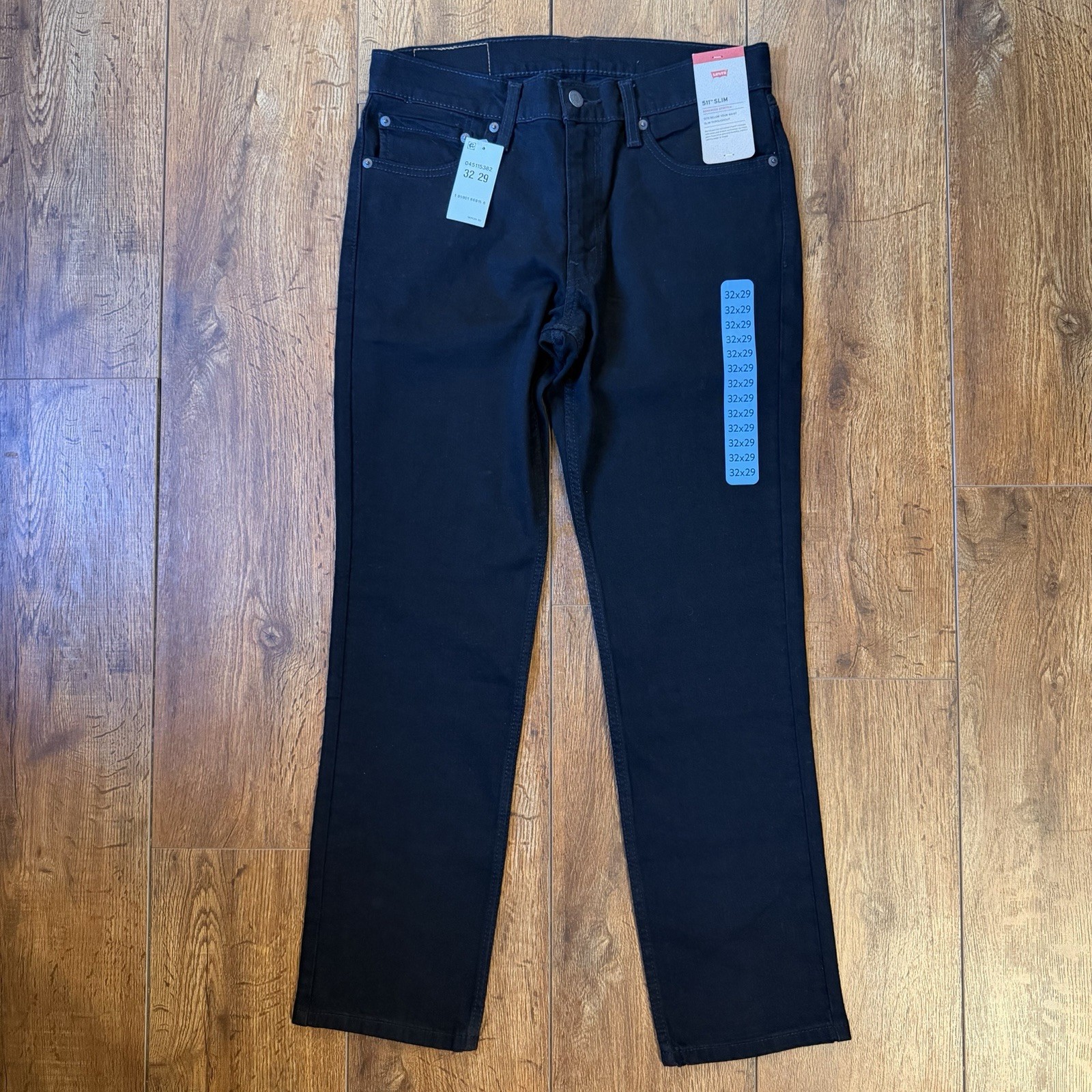 NWT Levi\'s 511 Slim Fit Advanced Stretch Black Denim Casual Jeans Men\'s 32 x 29 NWT Levi\'s 511 Slim Fit Advanced Stretch Black Denim Casual Jeans Men\'s 32 x 29