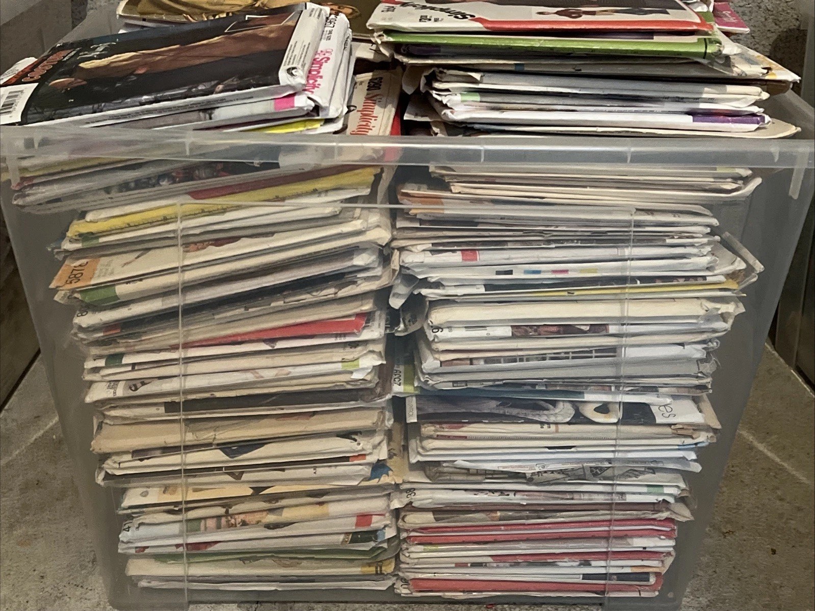 Bulk Lot Of 253 Vintage & Modern Simplicity Sewing Pattern Most New Uncut