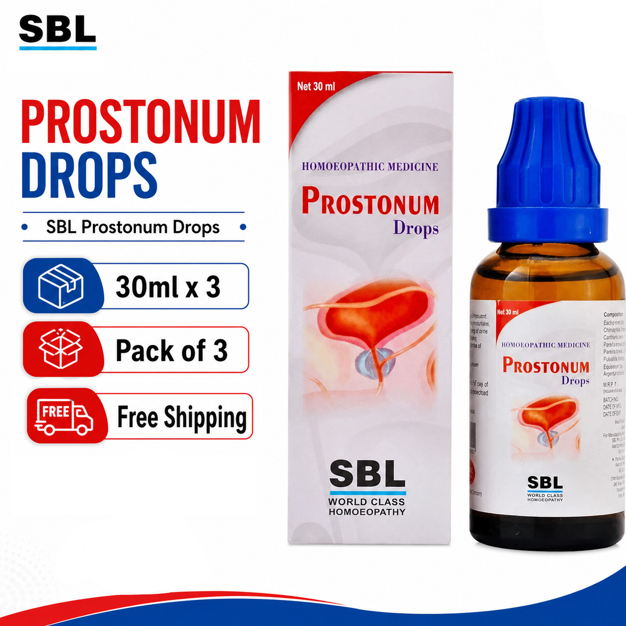 SBL Prostonum Drops 30ml x3 | Homeo Urinary Support | 5 Yrs Exp | 