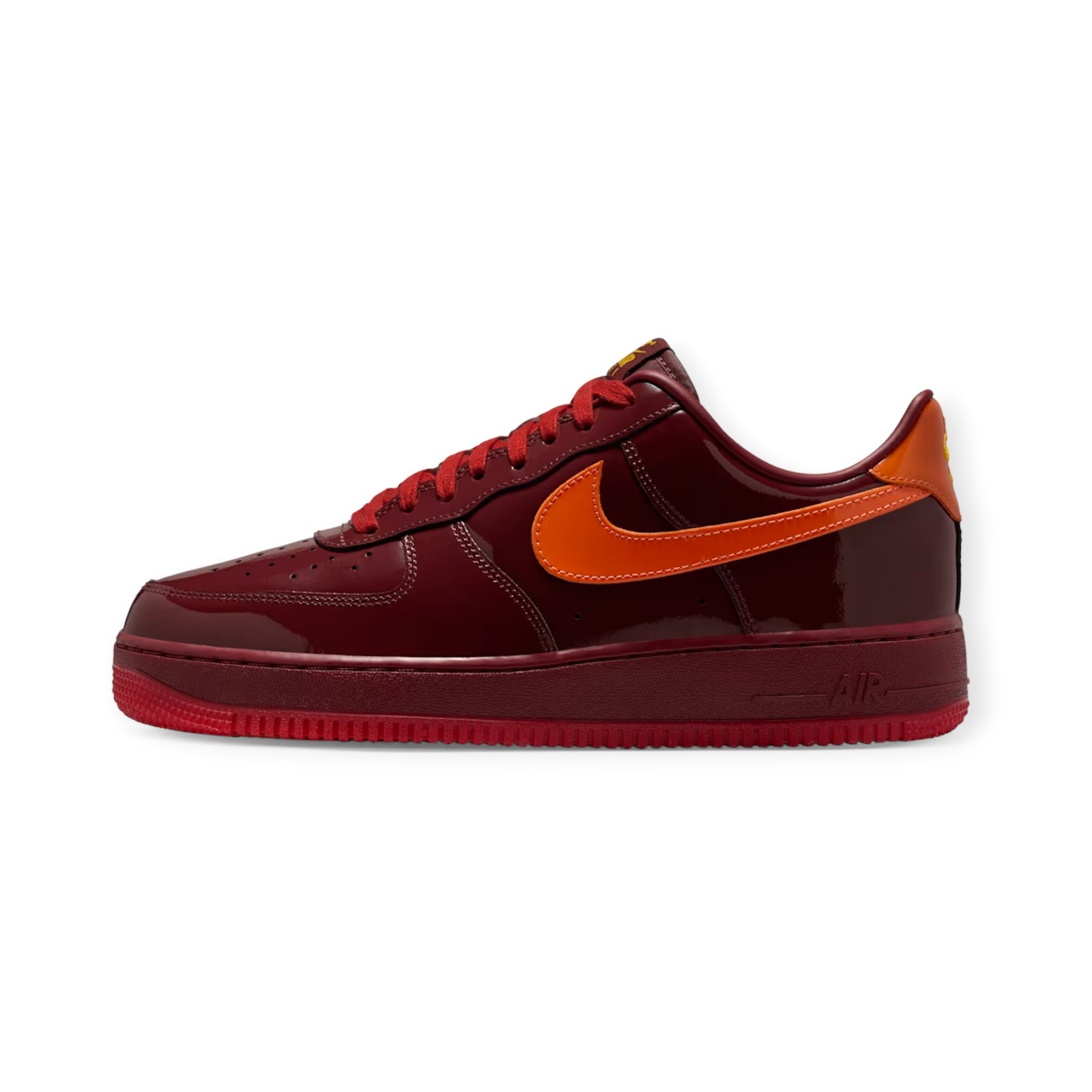 Nike Air Force 1 Low Patent Leather Dark Team Red Unisex Sneakers IO4489-601