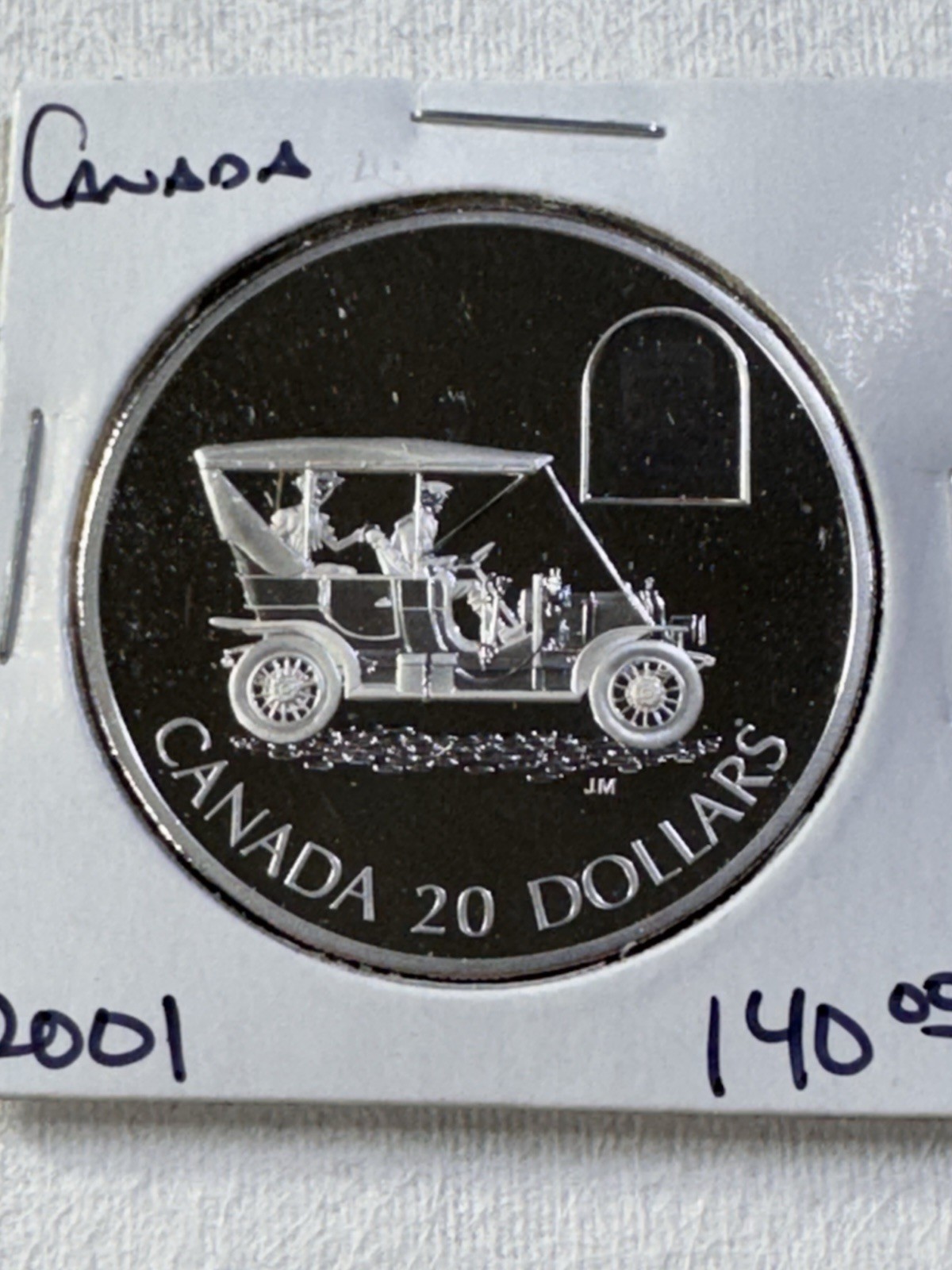 2001 Canada $20 Russell Silver Coin with Holograph 2001 Canada $20 Russell Silver Coin with Holograph