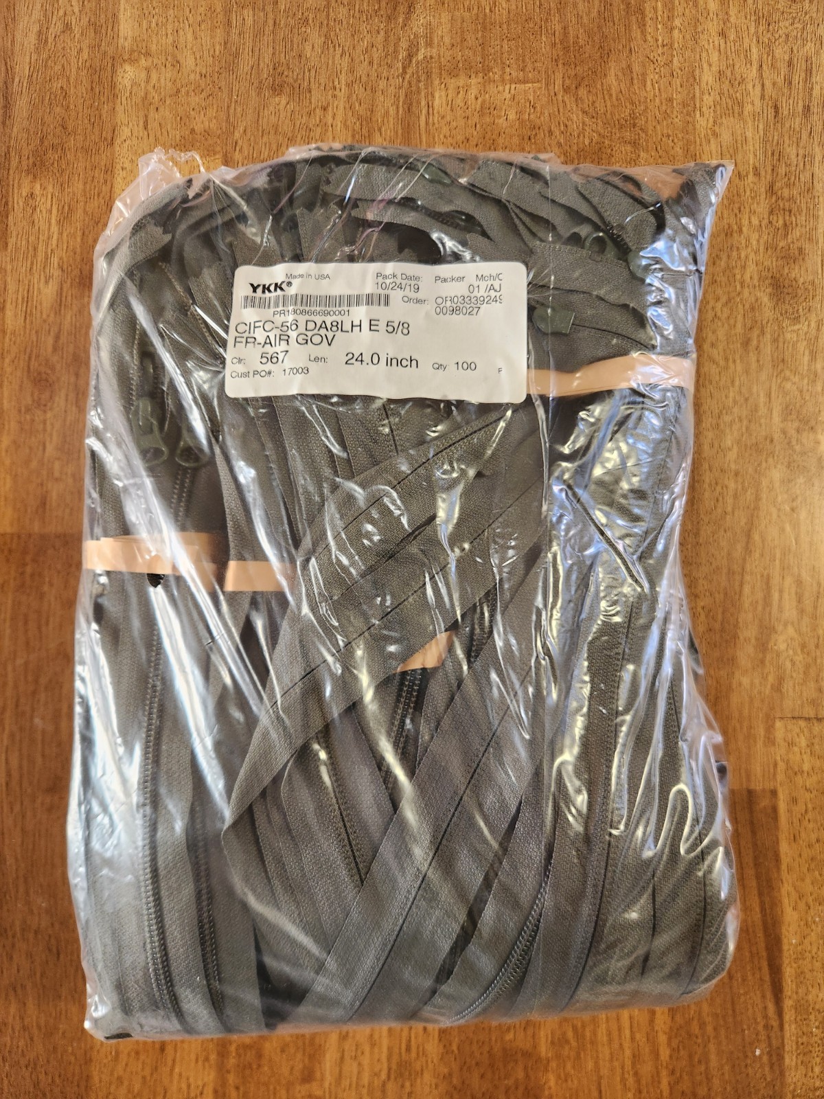 YKK #5 Bulk Zippers 24\