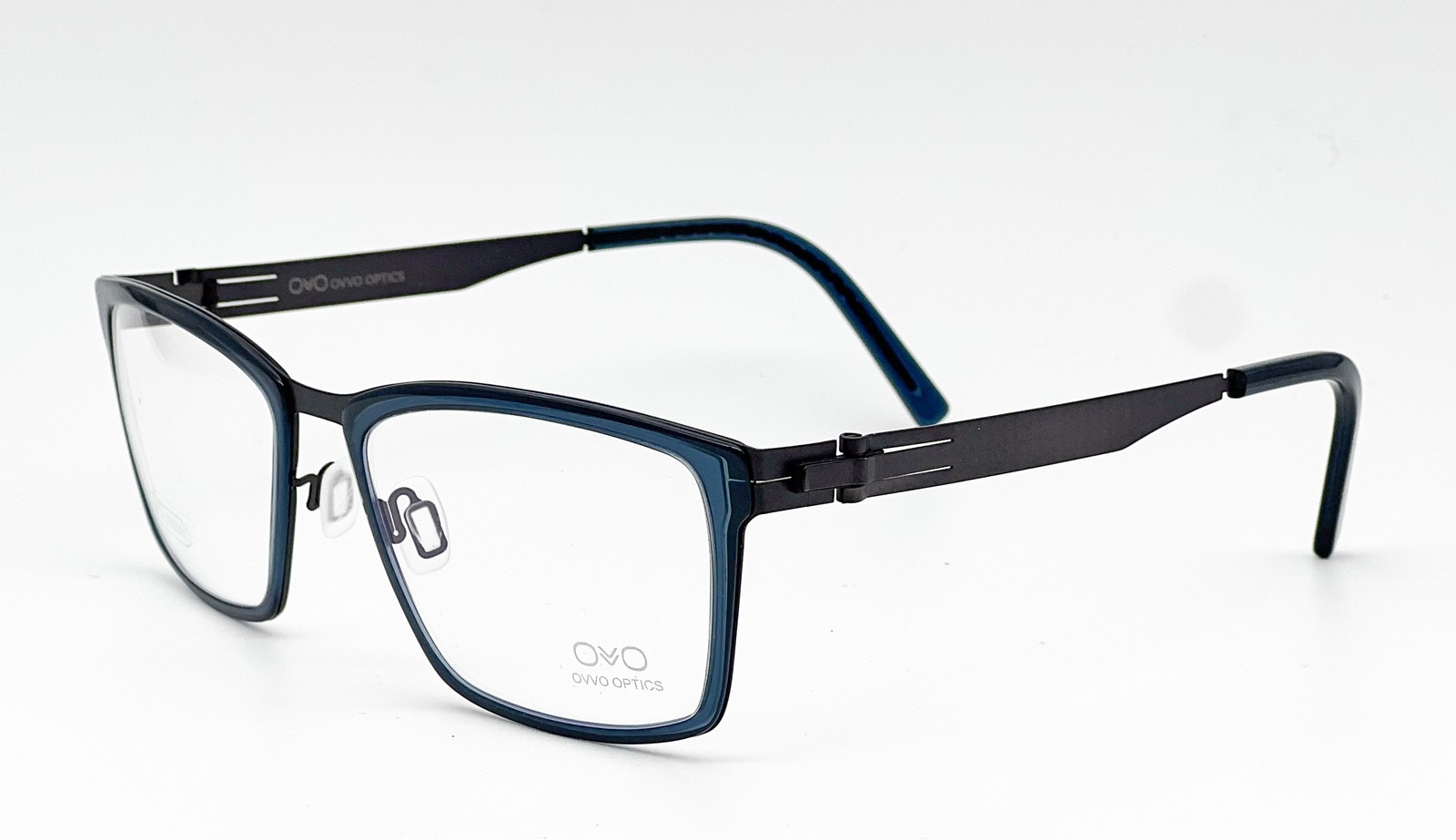 NEW OVVO OPTICS 3793 C 50GM DARK BLUE BLACK AUTHENTIC EYEGLASSES 56-20