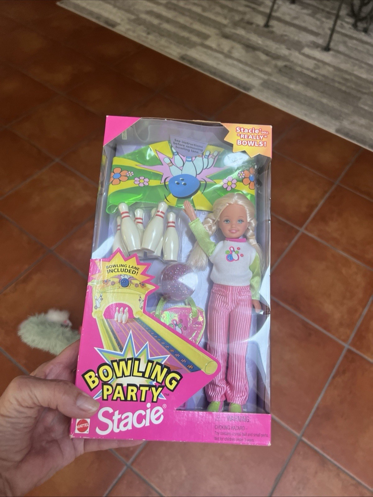 Vintage Barbie Mattel Stacie Doll Bowling Party 1998 Set New In Box