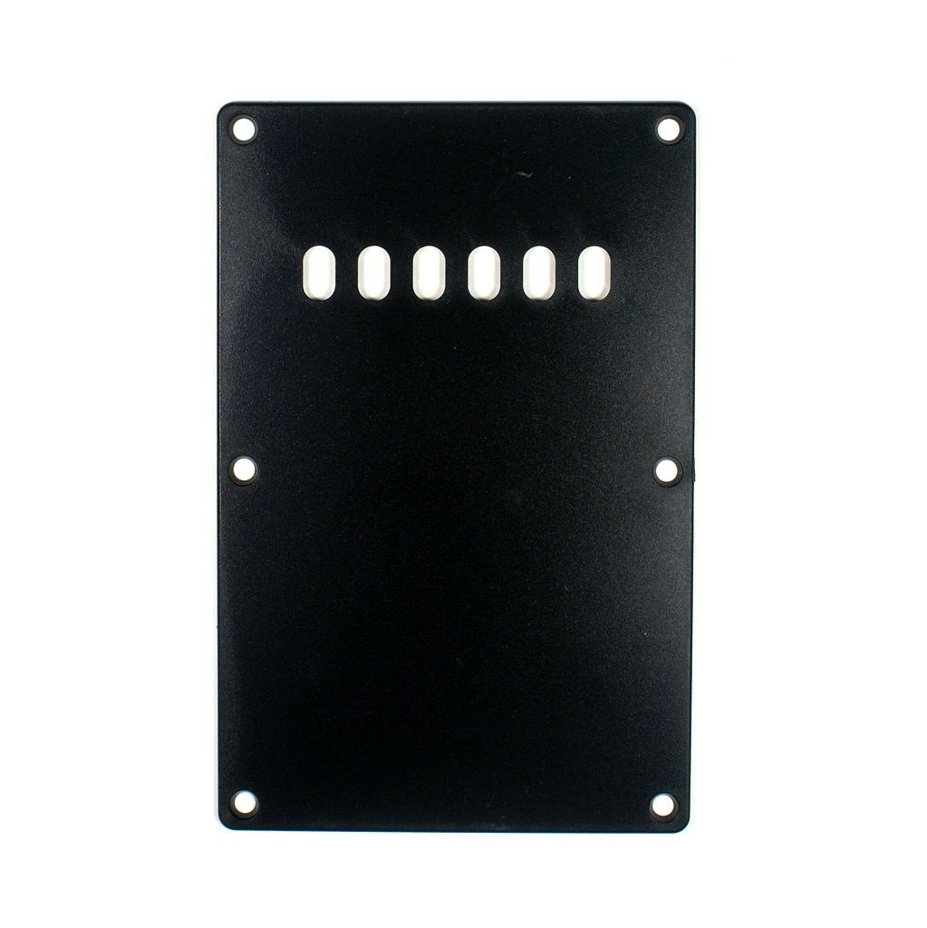(C38) Custom Cavity Cover Back Plate Fits Strat Style, BLACK (C38) Custom Cavity Cover Back Plate Fits Strat Style, BLACK