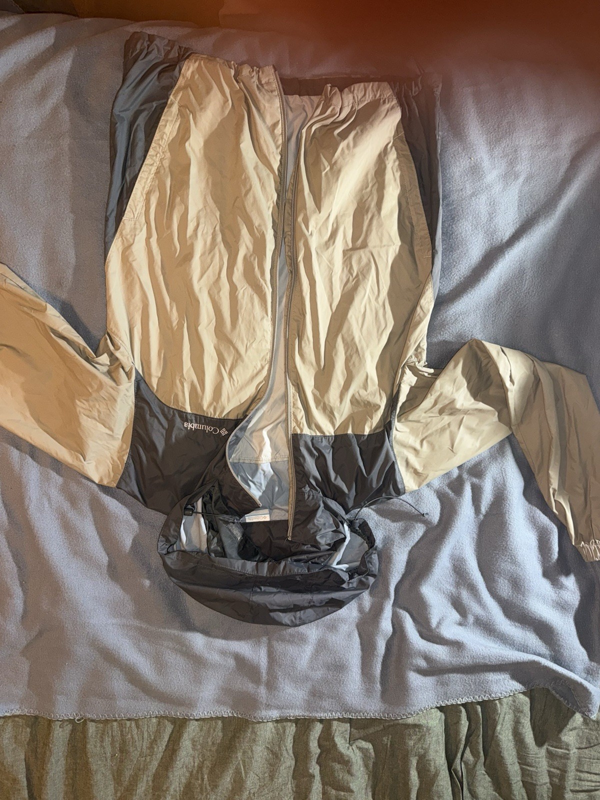Columbia Rain Coat Jacket Tan Medium Columbia Rain Coat Jacket Tan Medium