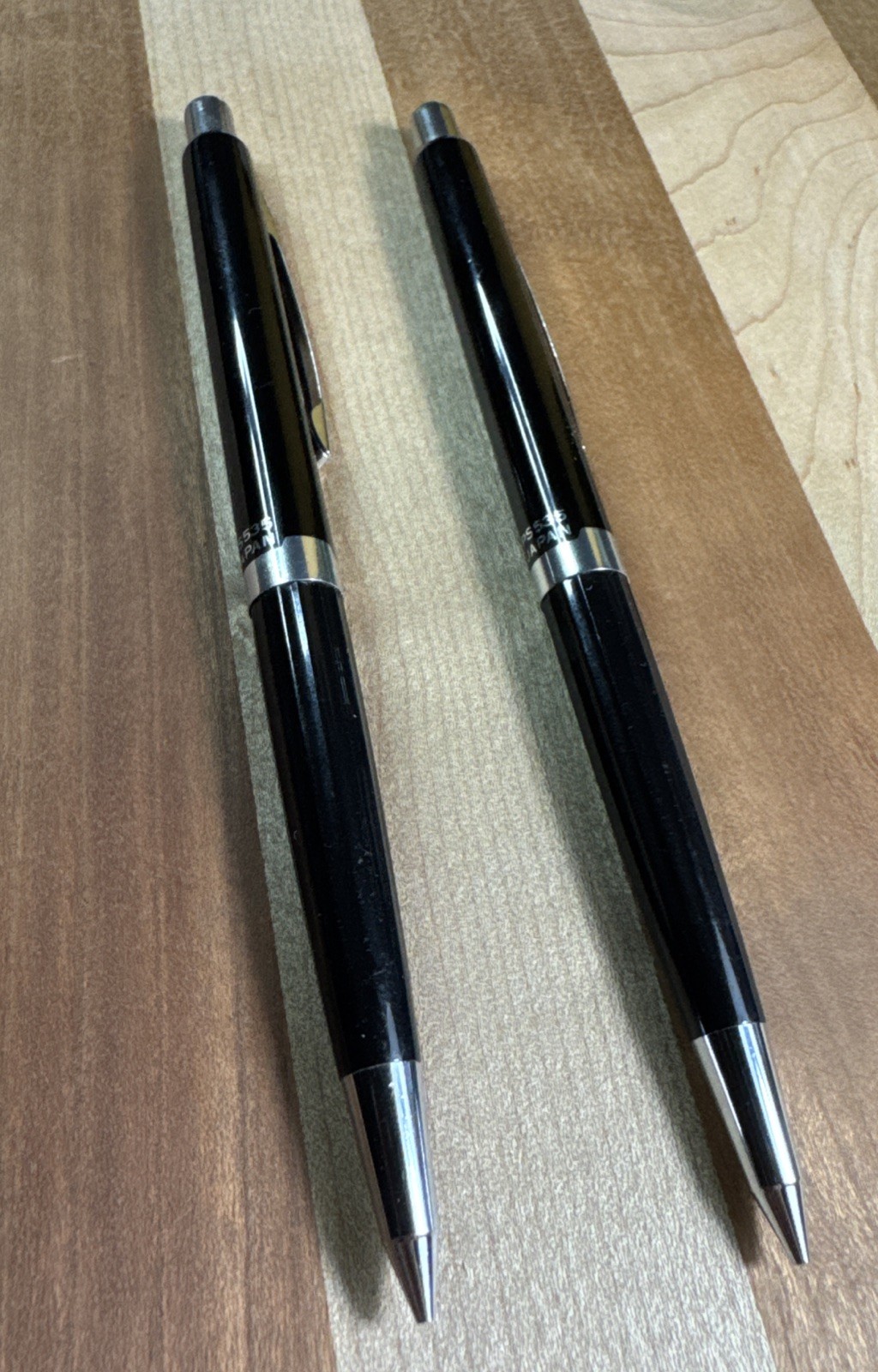 Set Of 2 Vintage Pentel PS535 0.5 mm Mechanical Drafting Pencil Japan Black