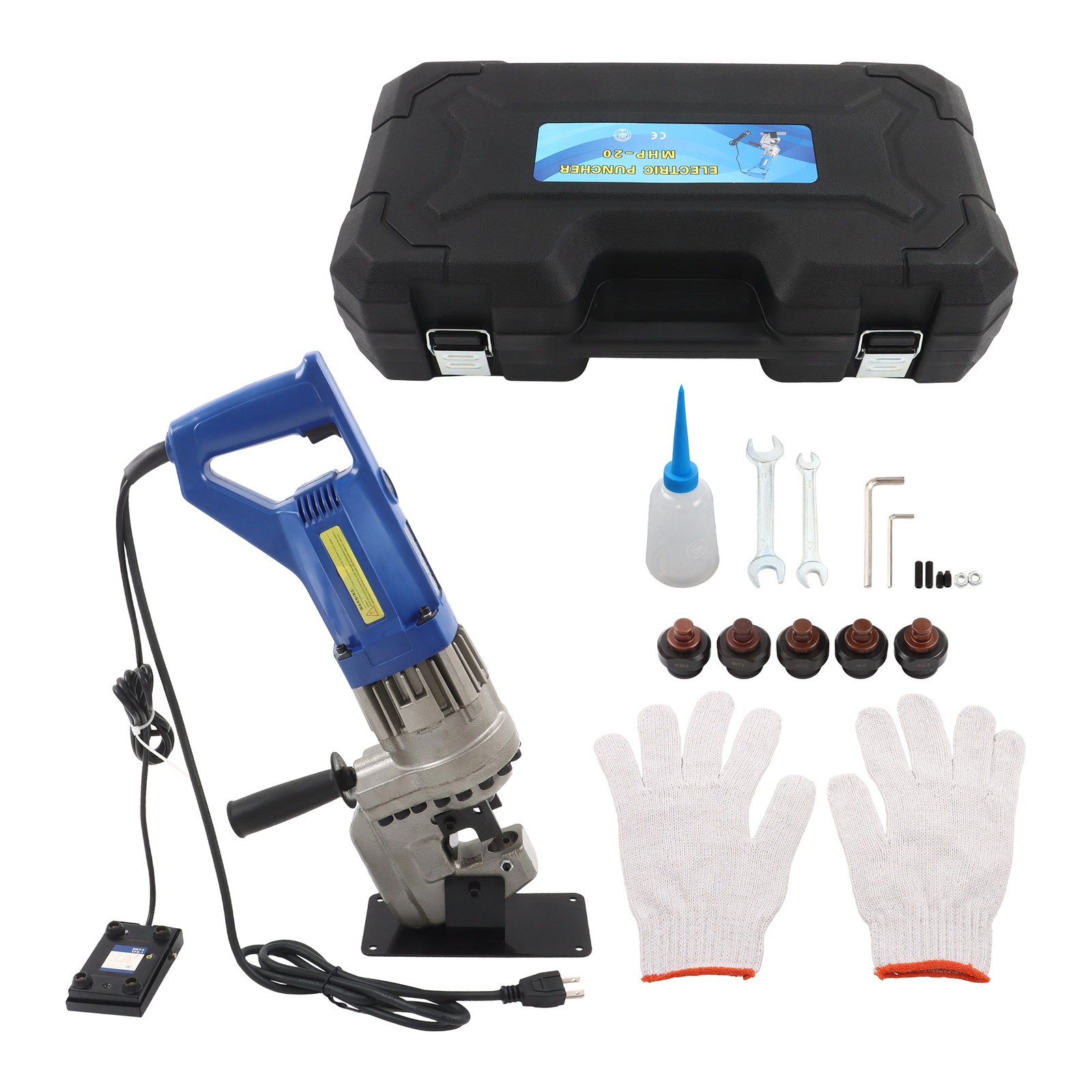 1200W Electric Hydraulic Hole Puncher Metal Hole Punching Machine Φ1/4
