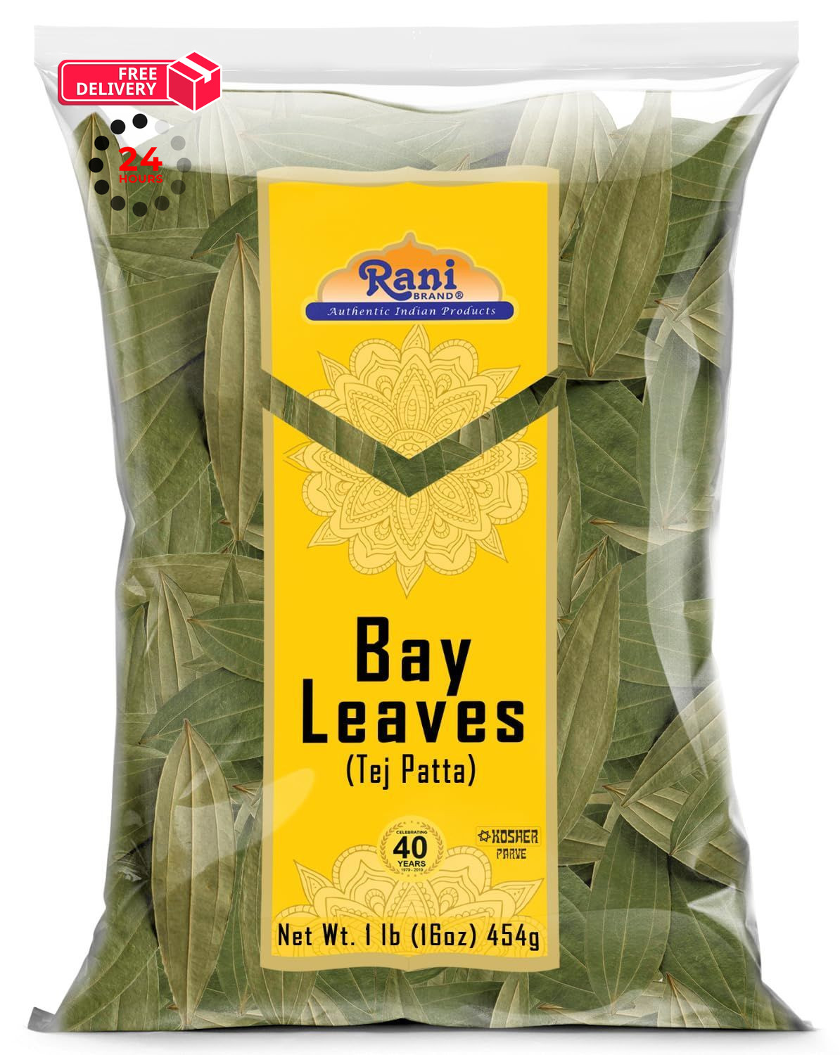Rani Bay Leaf (Leaves) Whole Spice Hand Selected Extra 16 Ounce (Pack of 1)