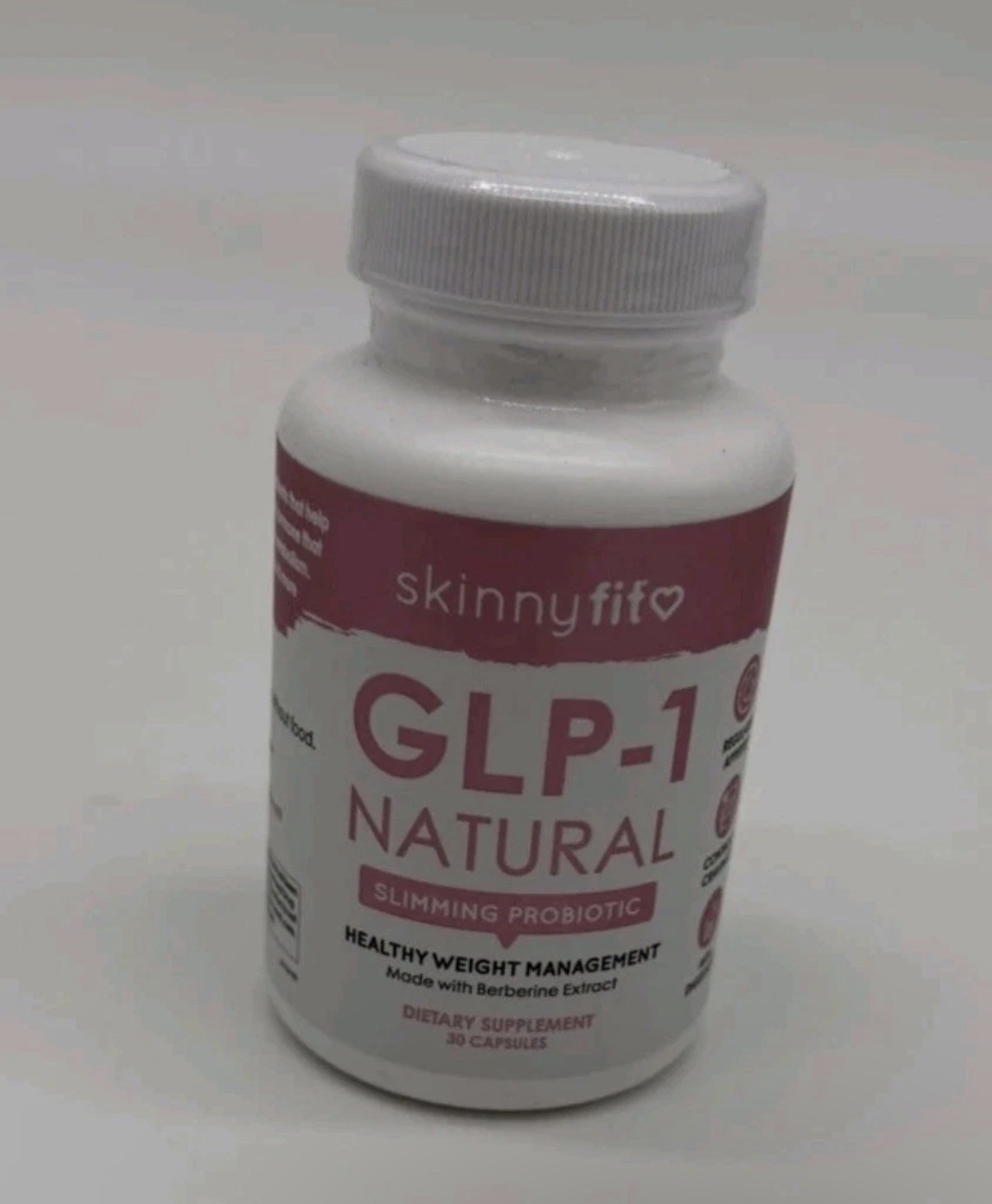 Skinny Fit G L P - 1 Natural Slimming Probiotic 30 Capsules-New Sealed Dietary