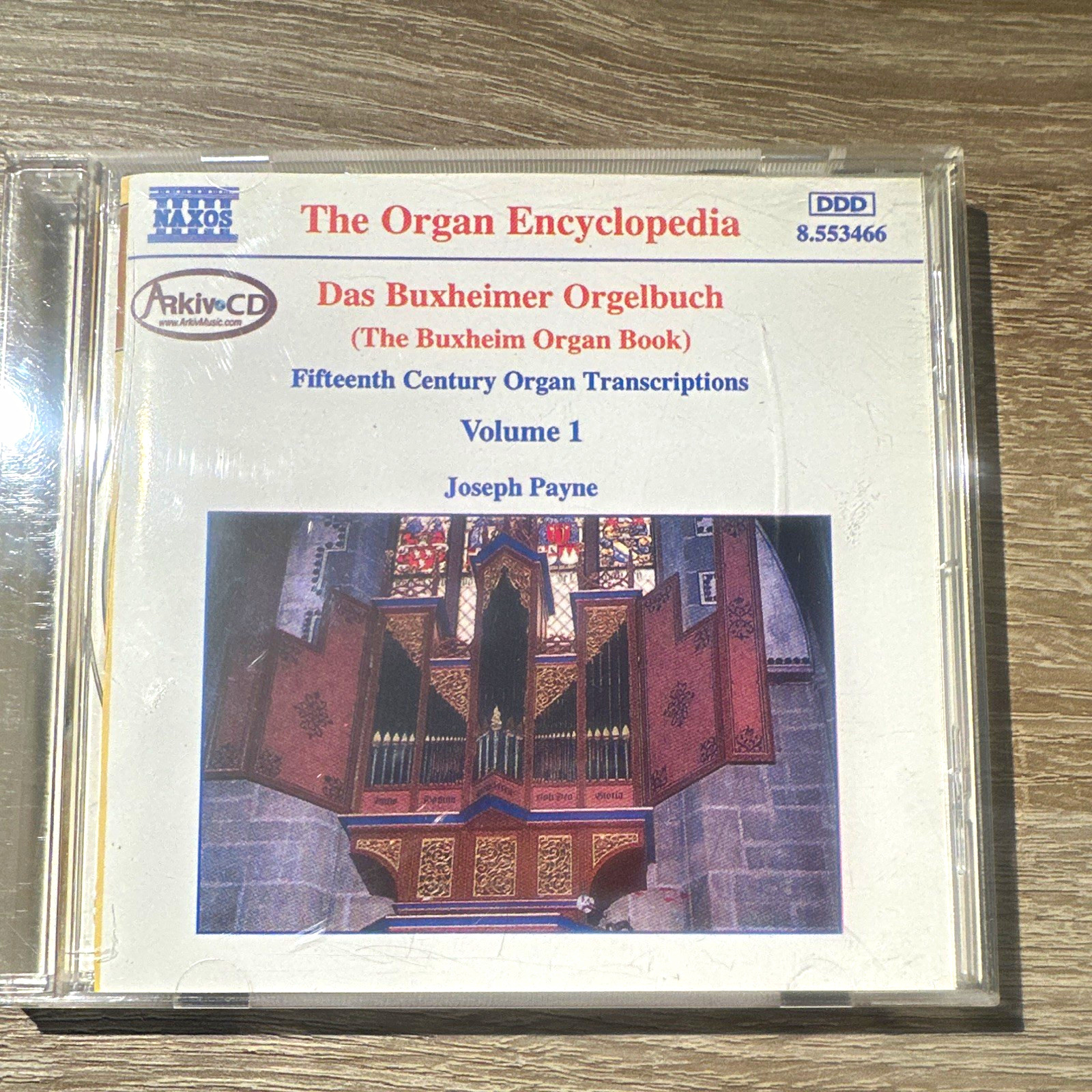 Naxos Joseph Payne - Das Buxheimer Orgelbuch Organ CD 1995 DDD Stereo Naxos Joseph Payne - Das Buxheimer Orgelbuch Organ CD 1995 DDD Stereo