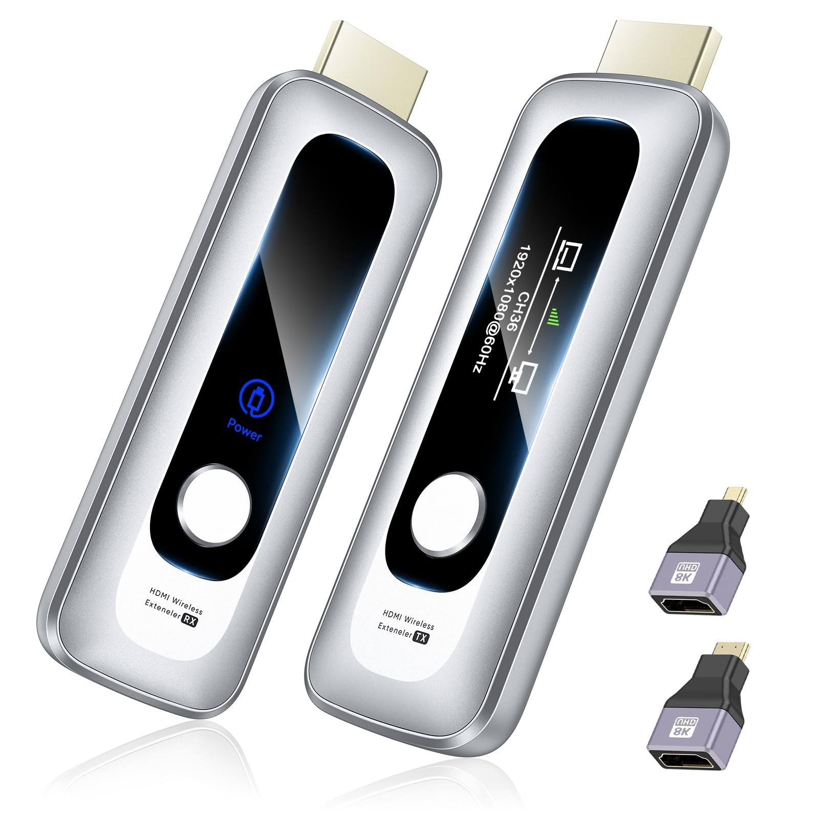 New Wireless HDMI Transmitter and Receiver 328FT/100M Portable Extender | Plug&P New Wireless HDMI Transmitter and Receiver 328FT/100M Portable Extender | Plug&P