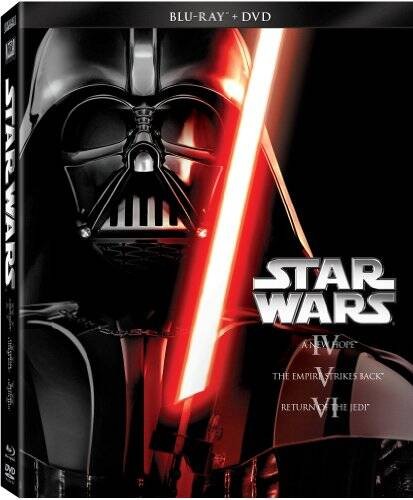 Star Wars Trilogy Episodes IV-VI (Blu-ray + DVD) - Blu-ray By Mark Hamill - GOOD