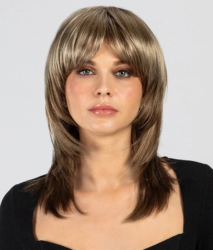 Miranda Wig by Envy Gorgeous Shag Medium Brown