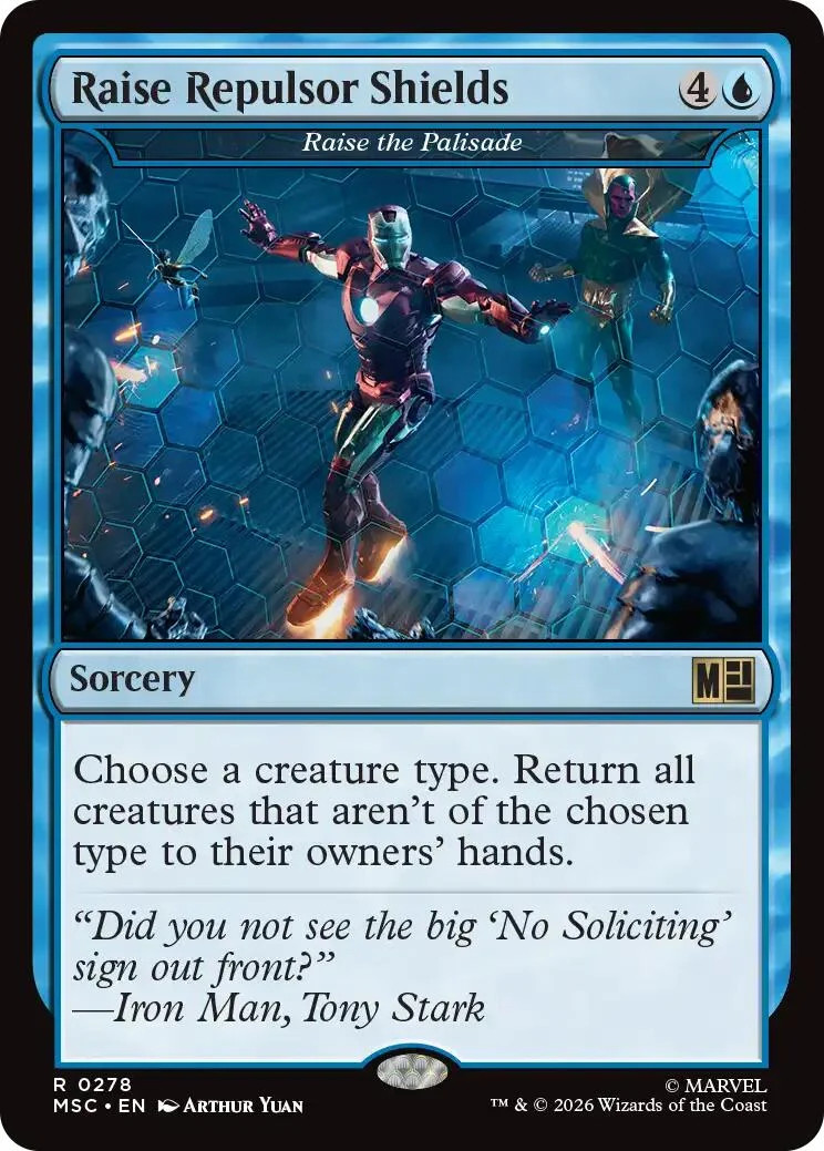 MTG Raise Repulsor Shields - Raise the Palisade [Marvel Super Heroes Commander]