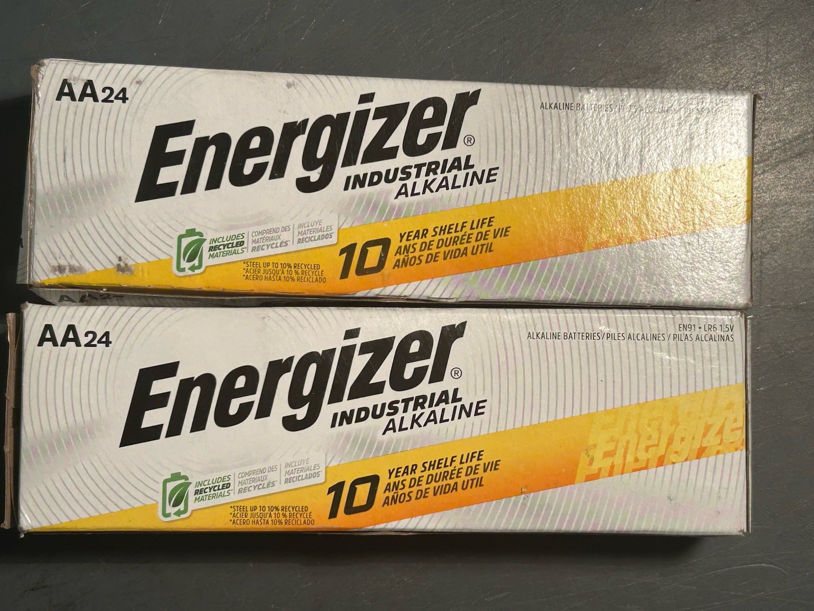 48 Energizer AA Industrial Alkaline Batteries (EN91, LR6) Brand New Exp 3/2034