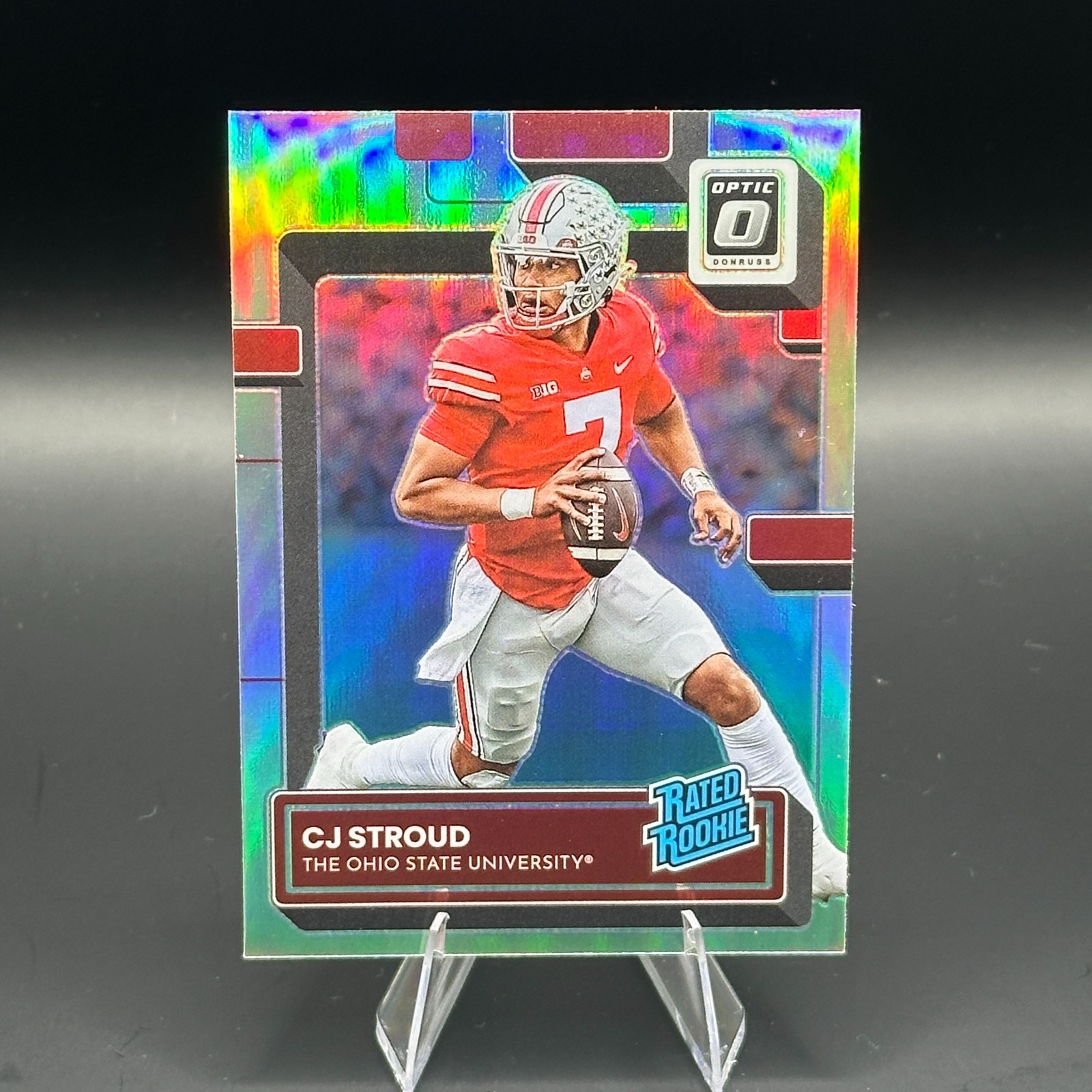 C.J. Stroud 2023 Panini Chronicles Donruss Optic Draft Picks Holo Prizm #5 (RC) C.J. Stroud 2023 Panini Chronicles Donruss Optic Draft Picks Holo Prizm #5 (RC)