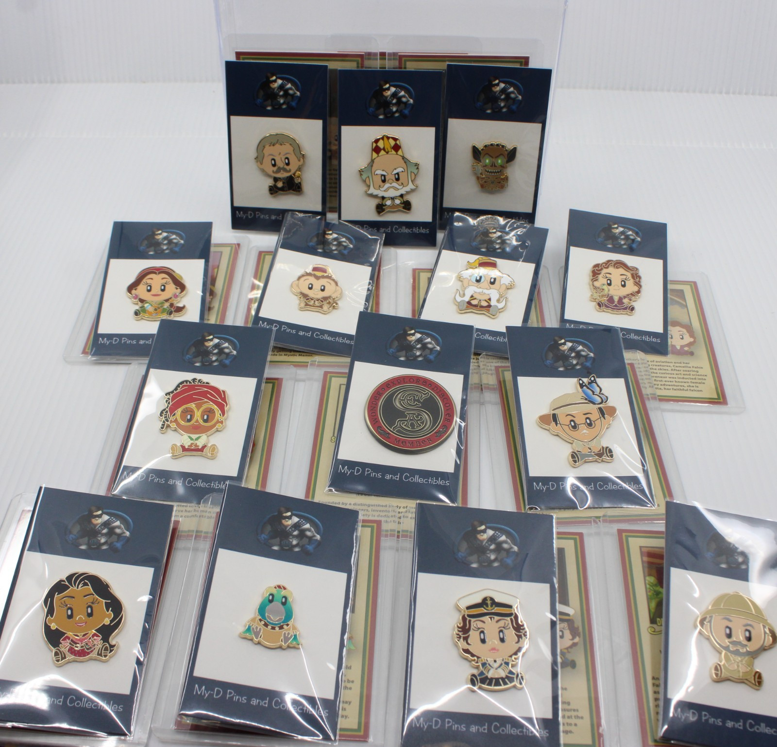 BA Disney WDI MOG LE Pin Adorbs Imagineering Society of Explorers Full Set SEA