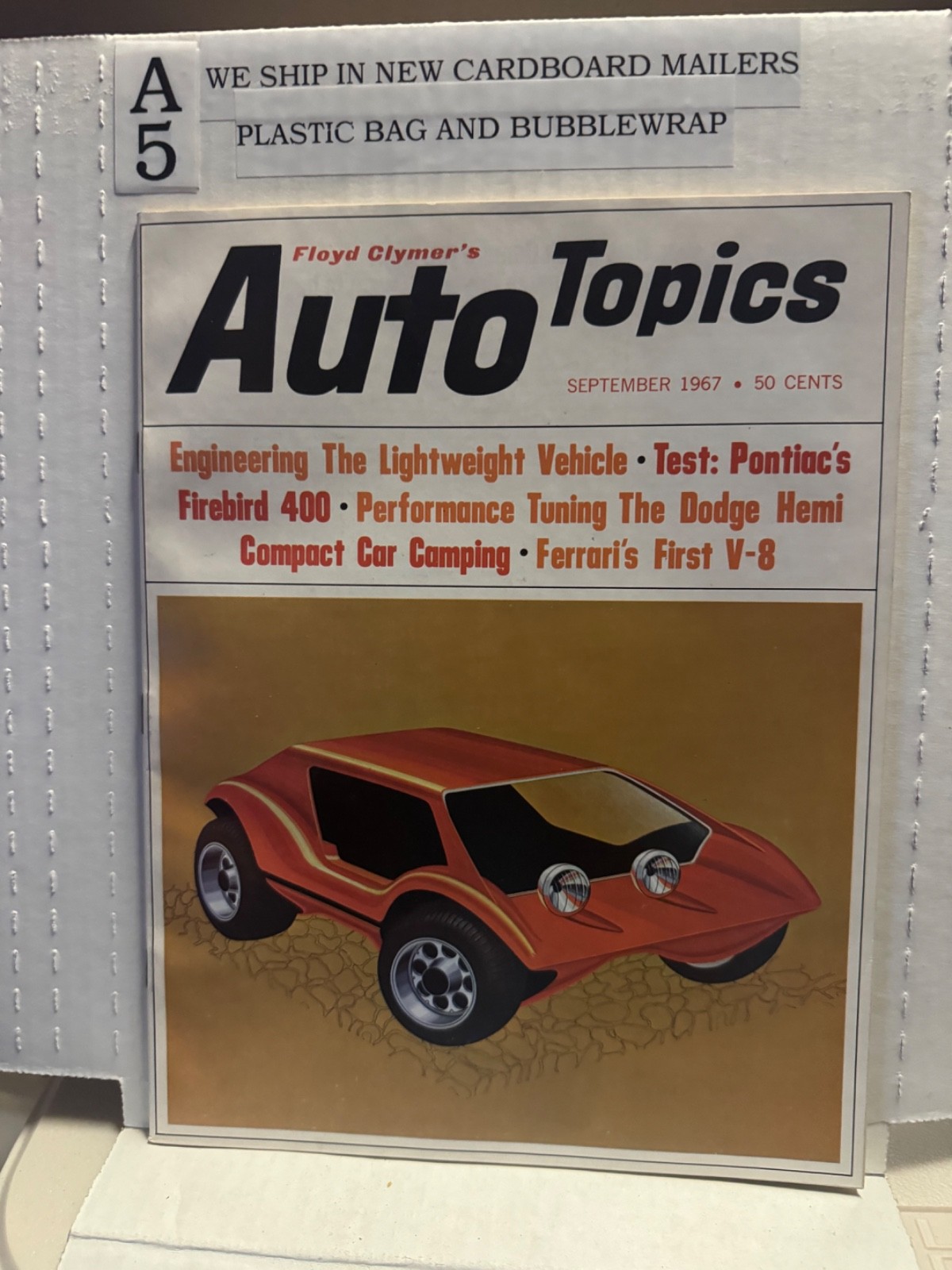 Vintage Auto Topics Magazine September 1967