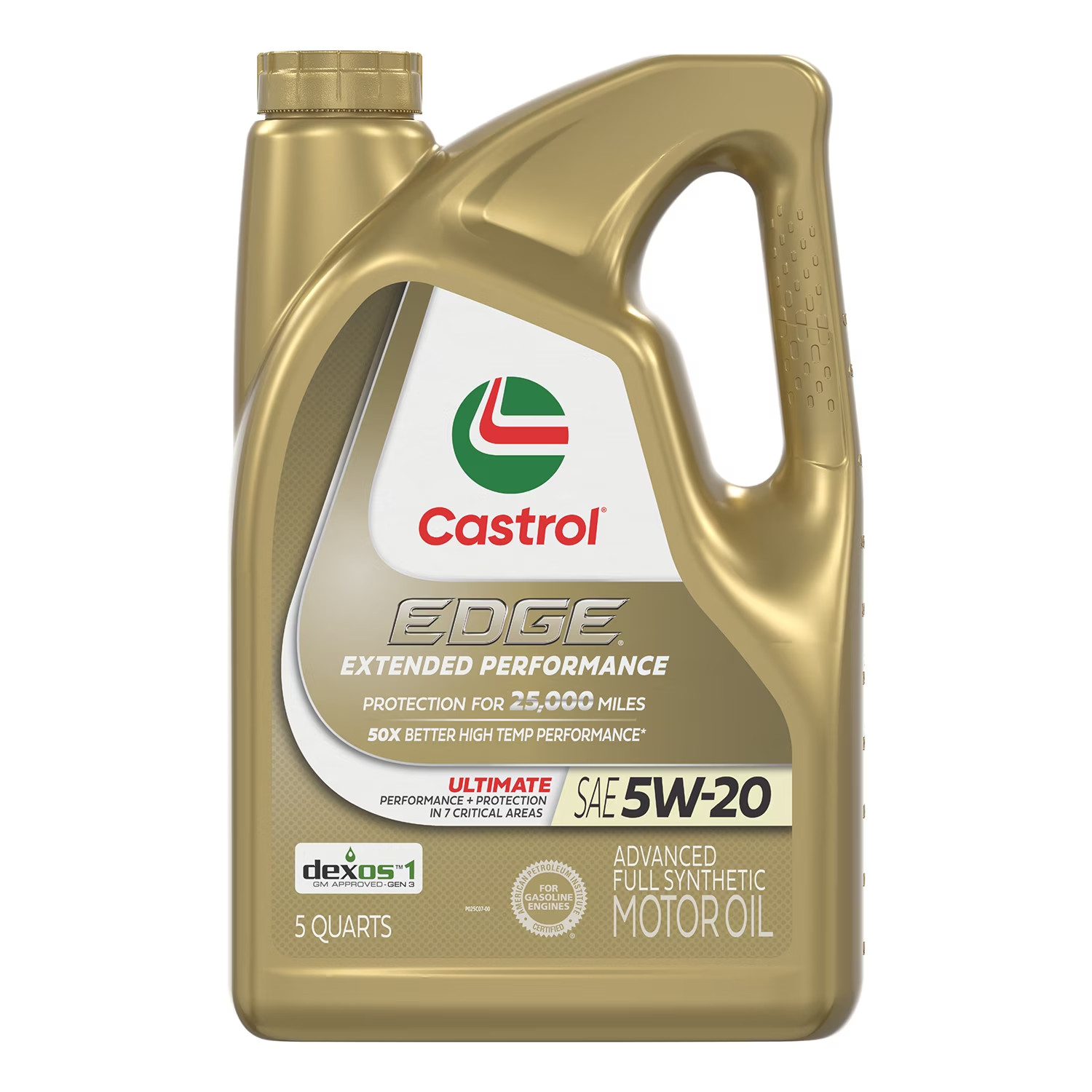 Castrol EDGE Extended Performance 5W-20 Advanced Full Synthetic Motor Oil, 5 Qt