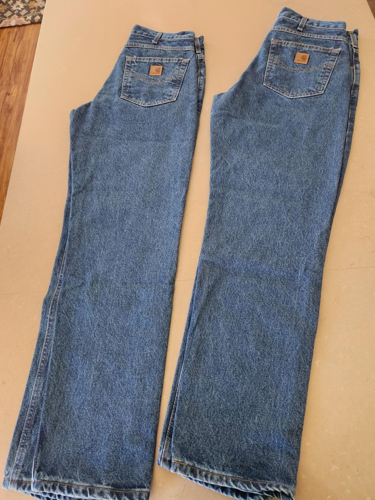 Carhartt B17 DST Relaxed Fit Tapered Leg Jeans Mens 32x32 Dark Stone Blue NWT